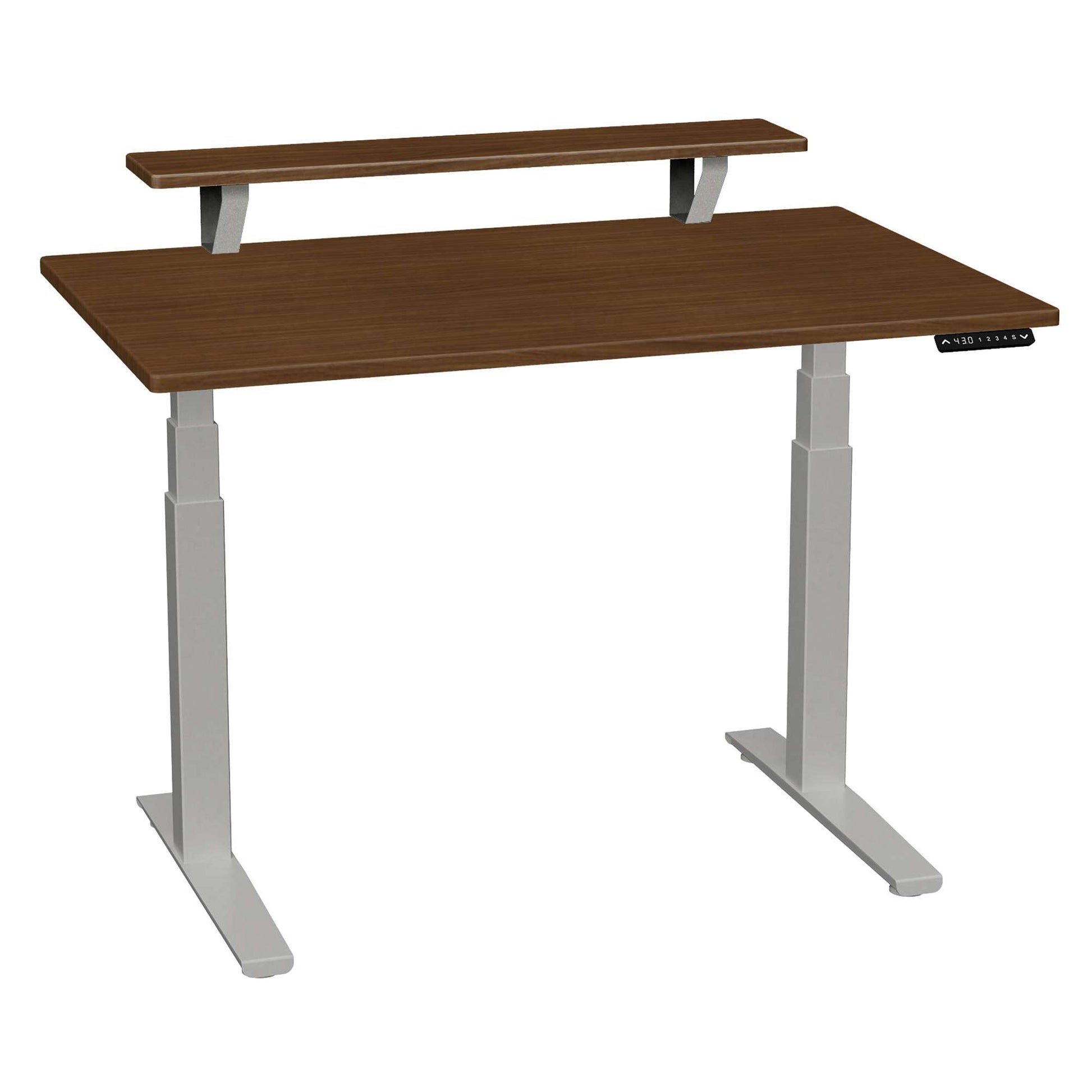 SmartMoves 48 in. Premium Desk w/ Elevated Shelf and Adjustable Height Base
