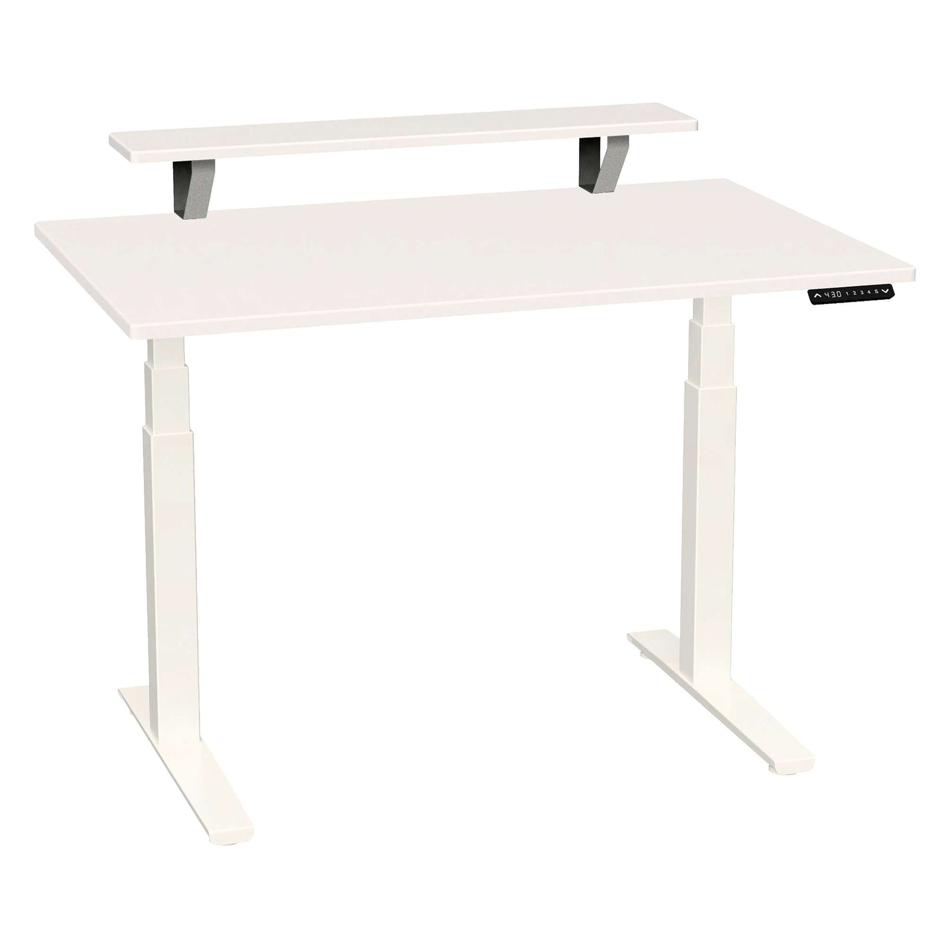 SmartMoves 48 in. Desk w/ Elevated Shelf and Adjustable Height Base