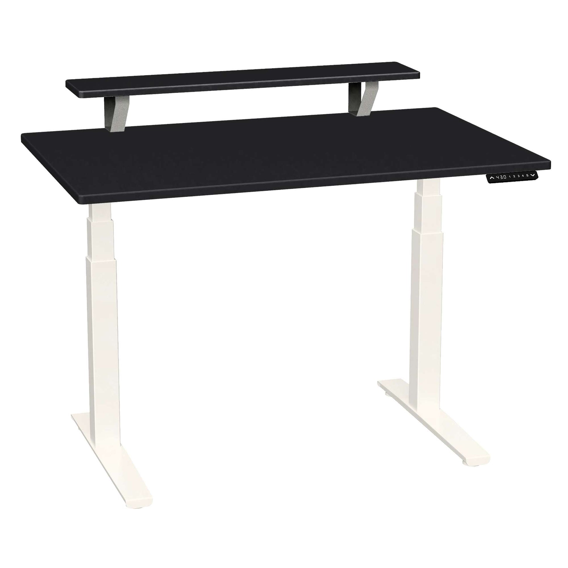 SmartMoves 48 in. Desk w/ Elevated Shelf and Adjustable Height Base