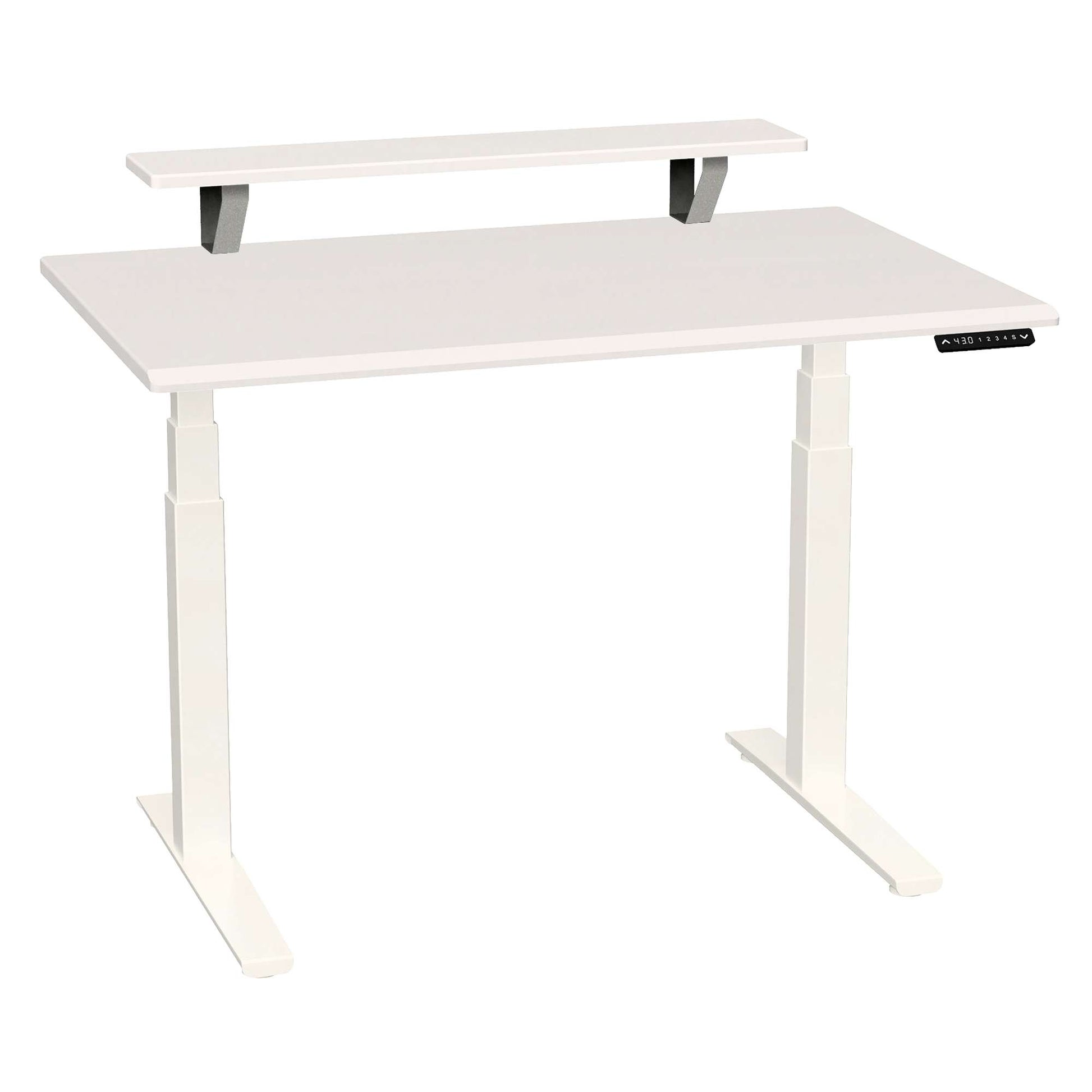 SmartMoves 48 in. Desk w/ Elevated Shelf and Adjustable Height Base