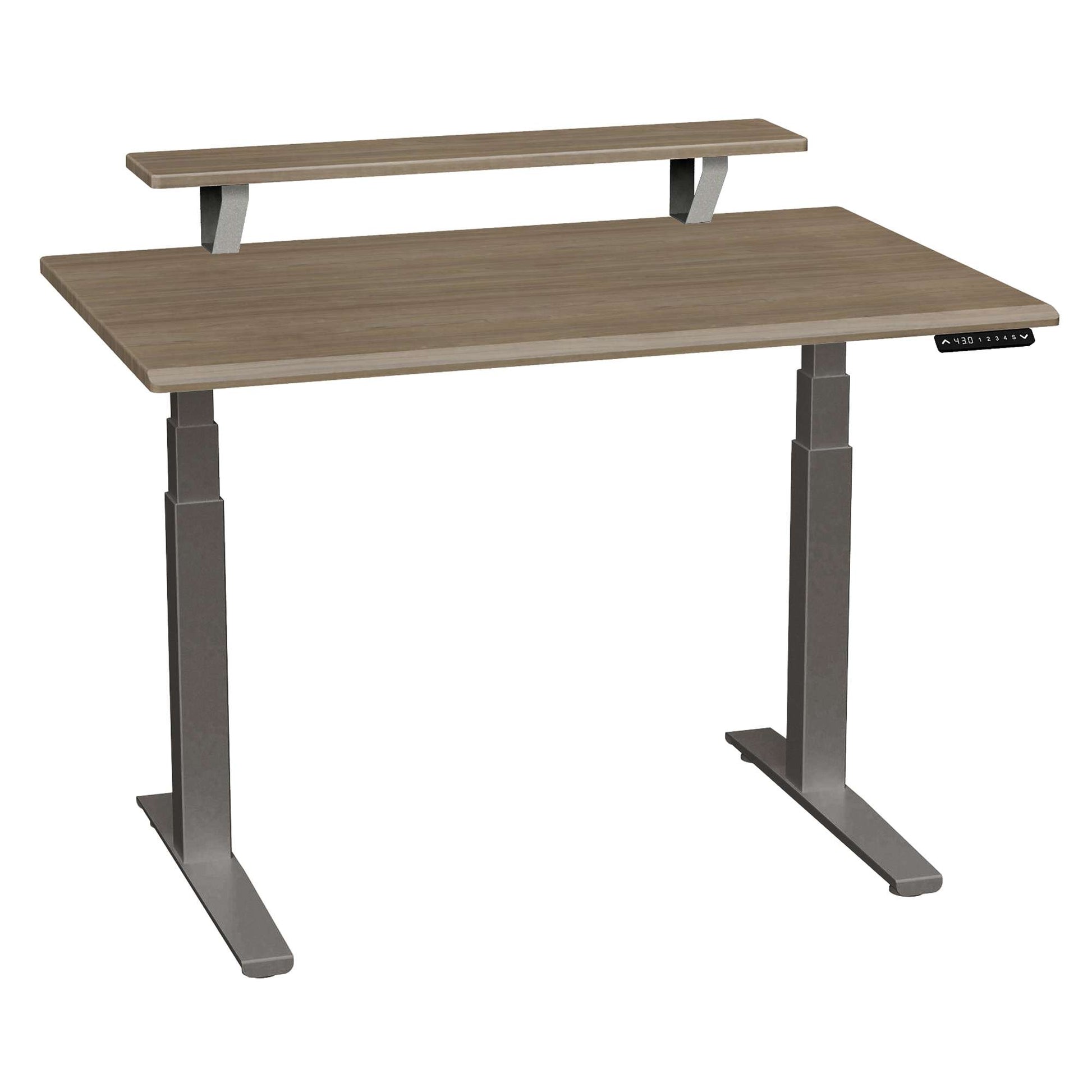 SmartMoves 48 in. Premium Desk w/ Elevated Shelf and Adjustable Height Base