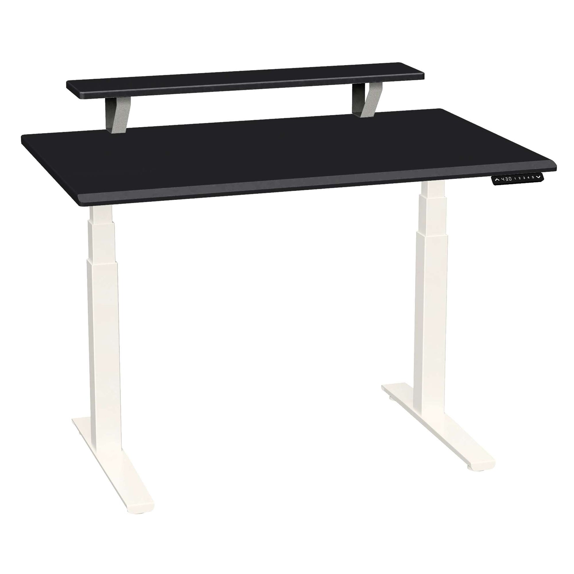 SmartMoves 48 in. Desk w/ Elevated Shelf and Adjustable Height Base