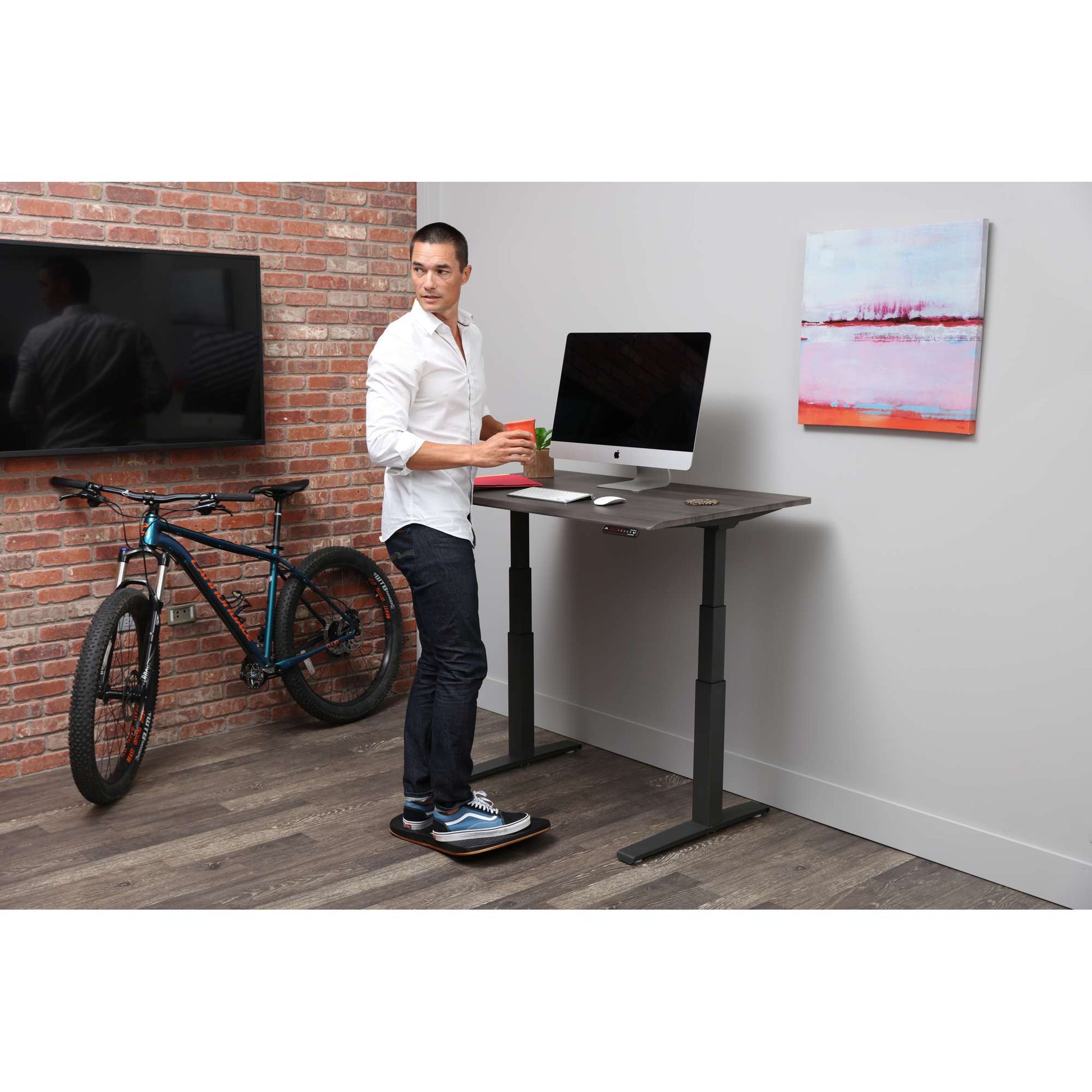 SmartMoves 48 in. Premium Desk and Adjustable Height Base
