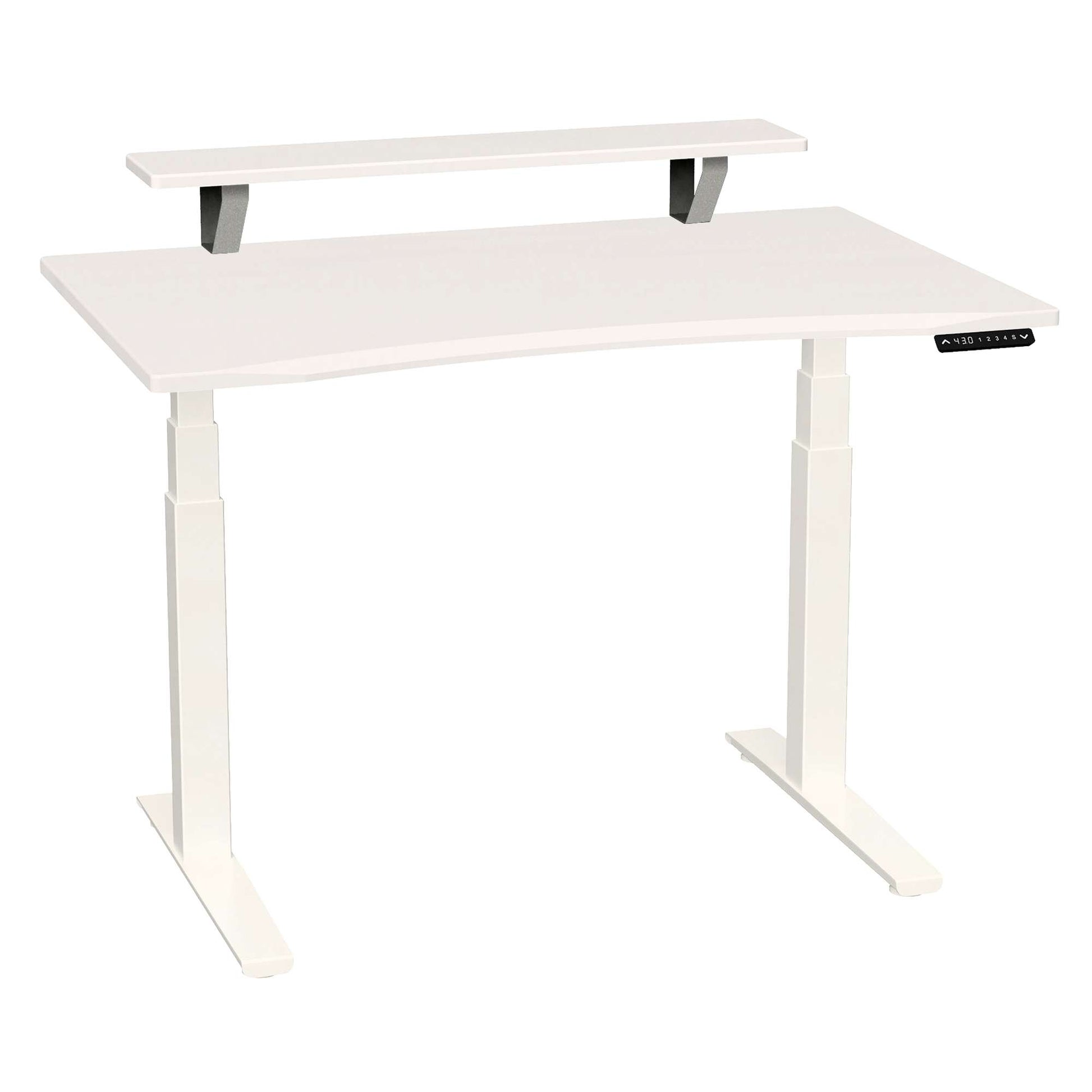 SmartMoves 48 in. Desk w/ Elevated Shelf and Adjustable Height Base