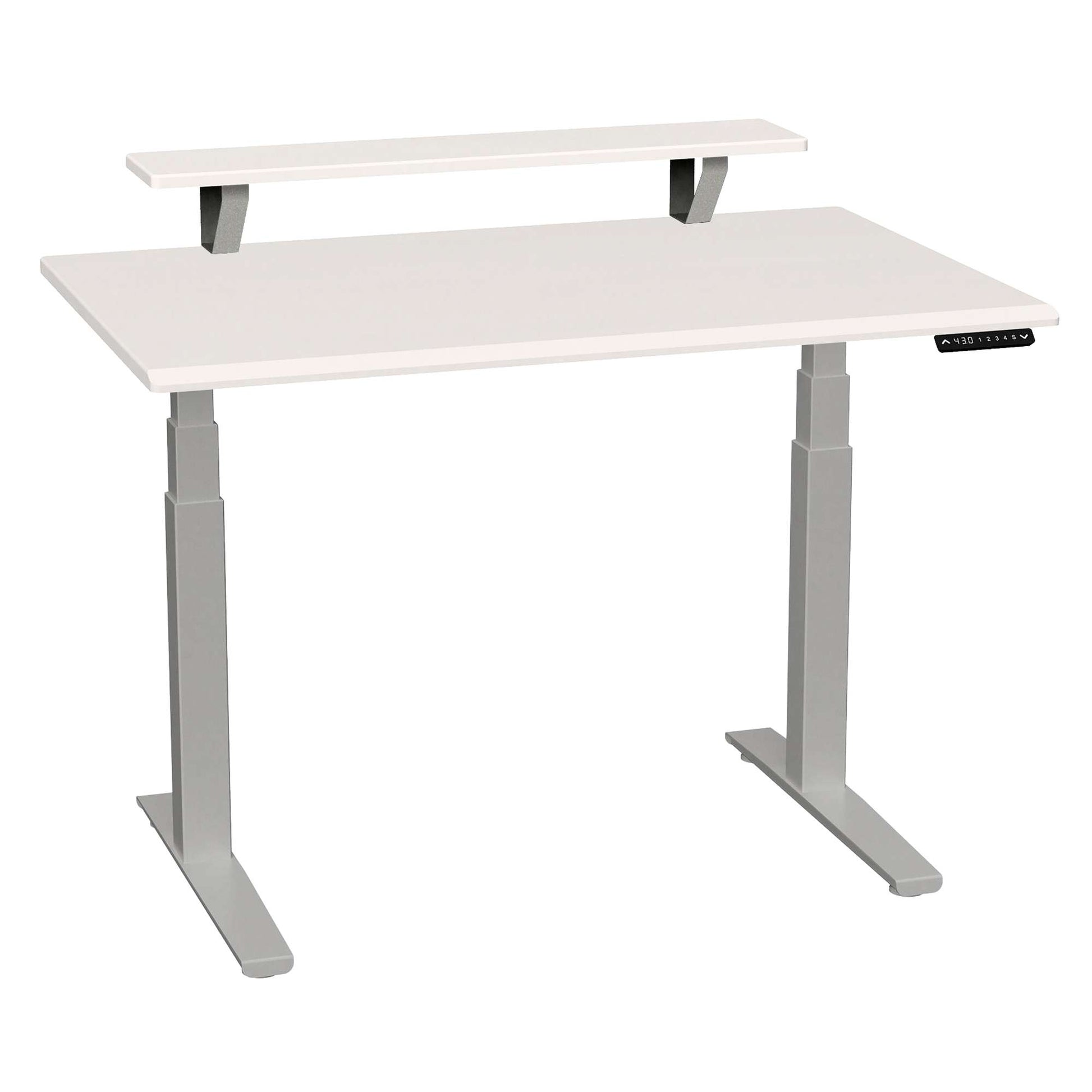 SmartMoves 48 in. Desk w/ Elevated Shelf and Adjustable Height Base