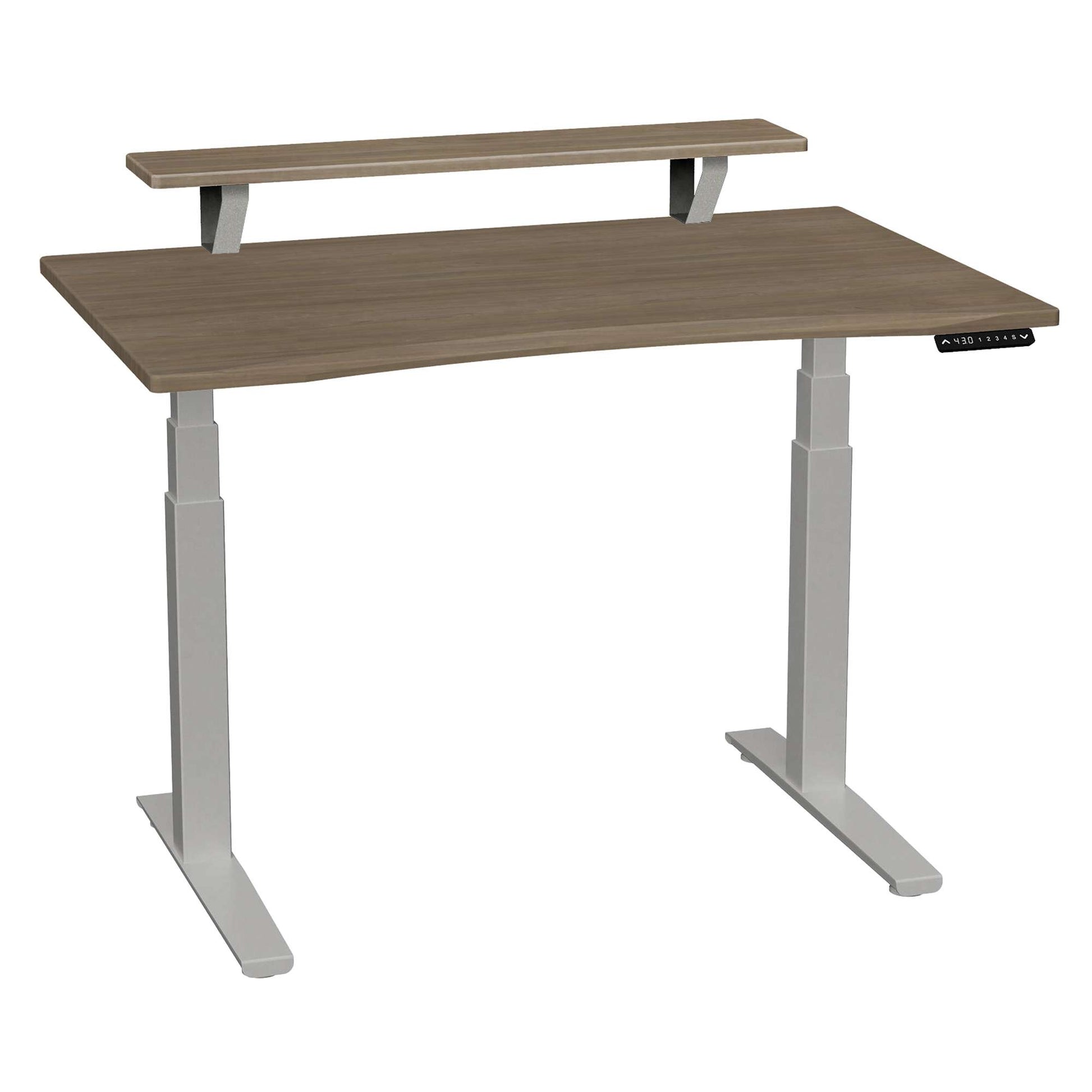 SmartMoves 48 in. Premium Desk w/ Elevated Shelf and Adjustable Height Base
