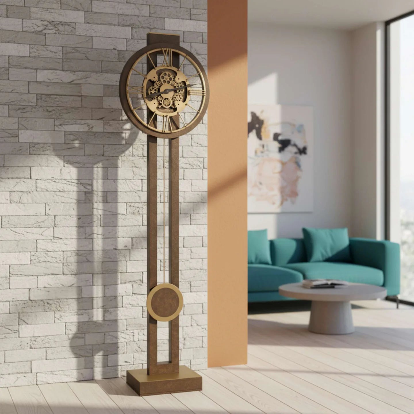 Howard Miller Finnley Grandfather Clock, 79-inch, in a styled room