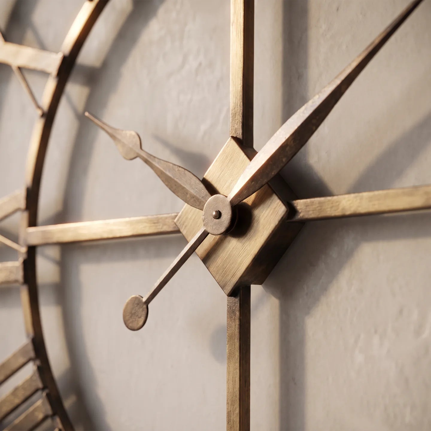 Howard Miller Wingate Wall Clock, close-up of the dial and finish detail