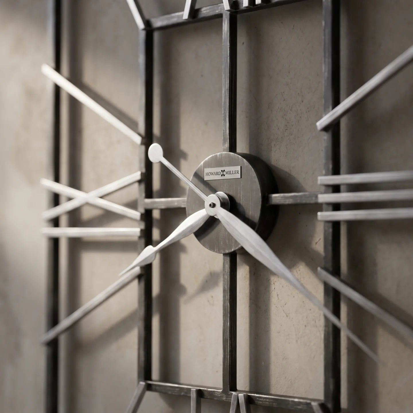 Howard Miller Park Slope Wall Clock, close-up of the dial and finish detail