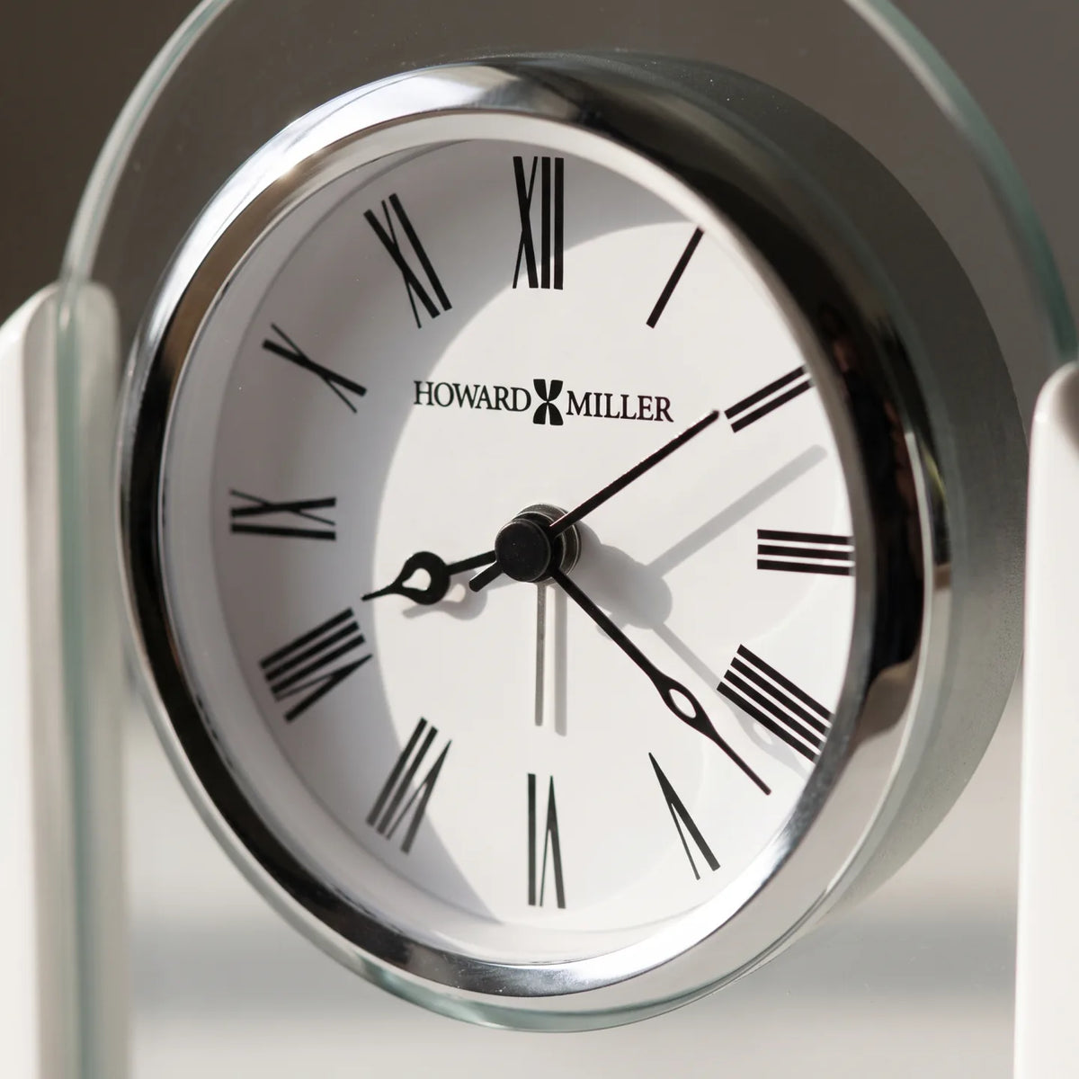 Howard Miller Arctic Crest, close-up of the dial and finish detail