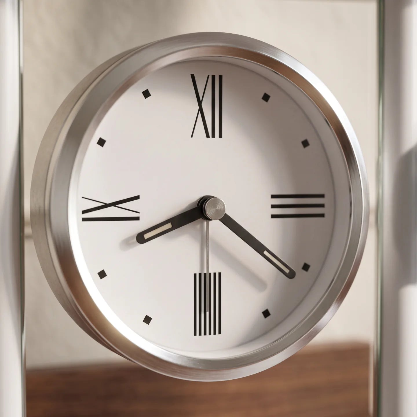 Howard Miller Eterna, close-up of the dial and finish detail