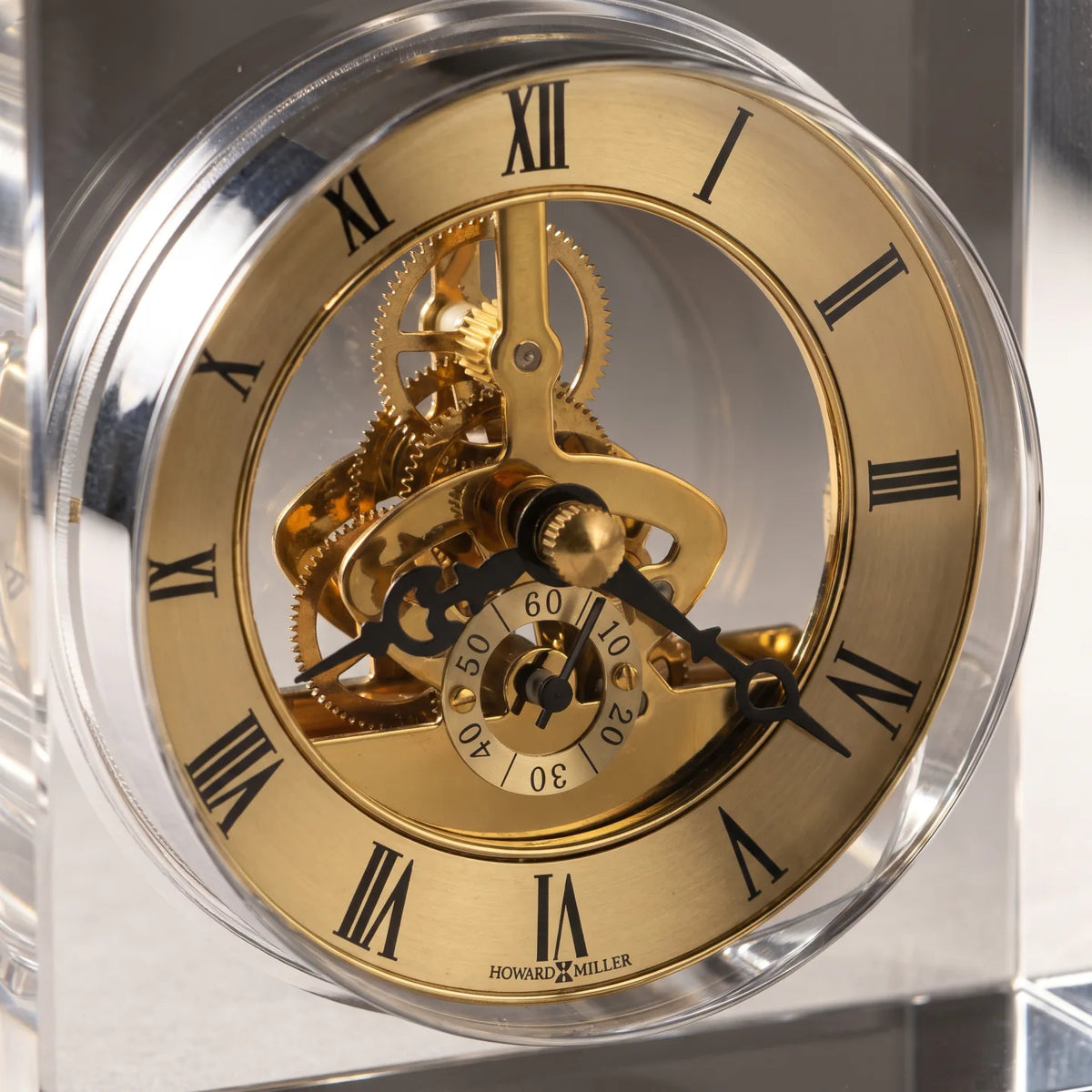 Howard Miller Lumina, close-up of the dial and finish detail