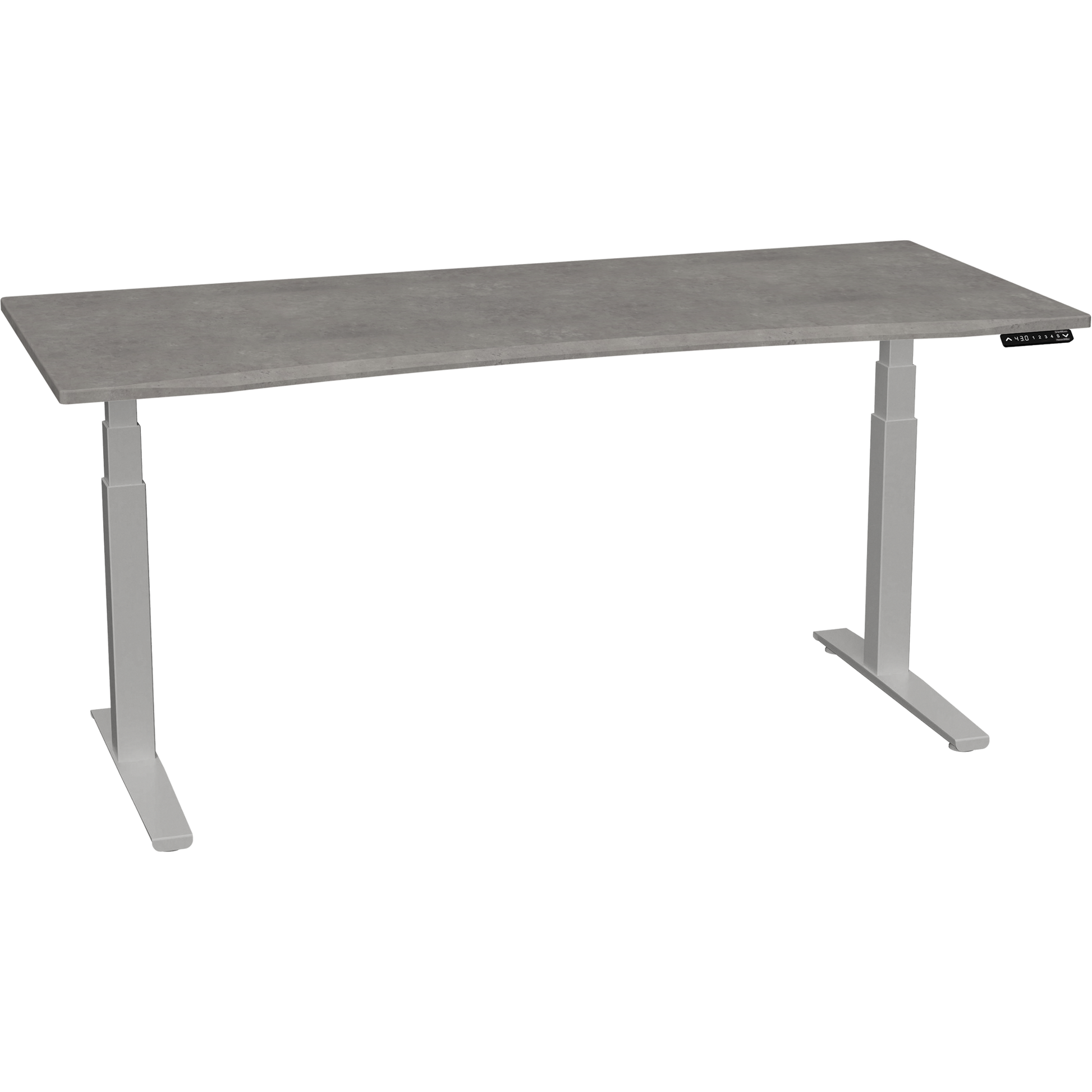 Bureau haut de gamme SmartMoves de 72 po et base réglable en hauteur