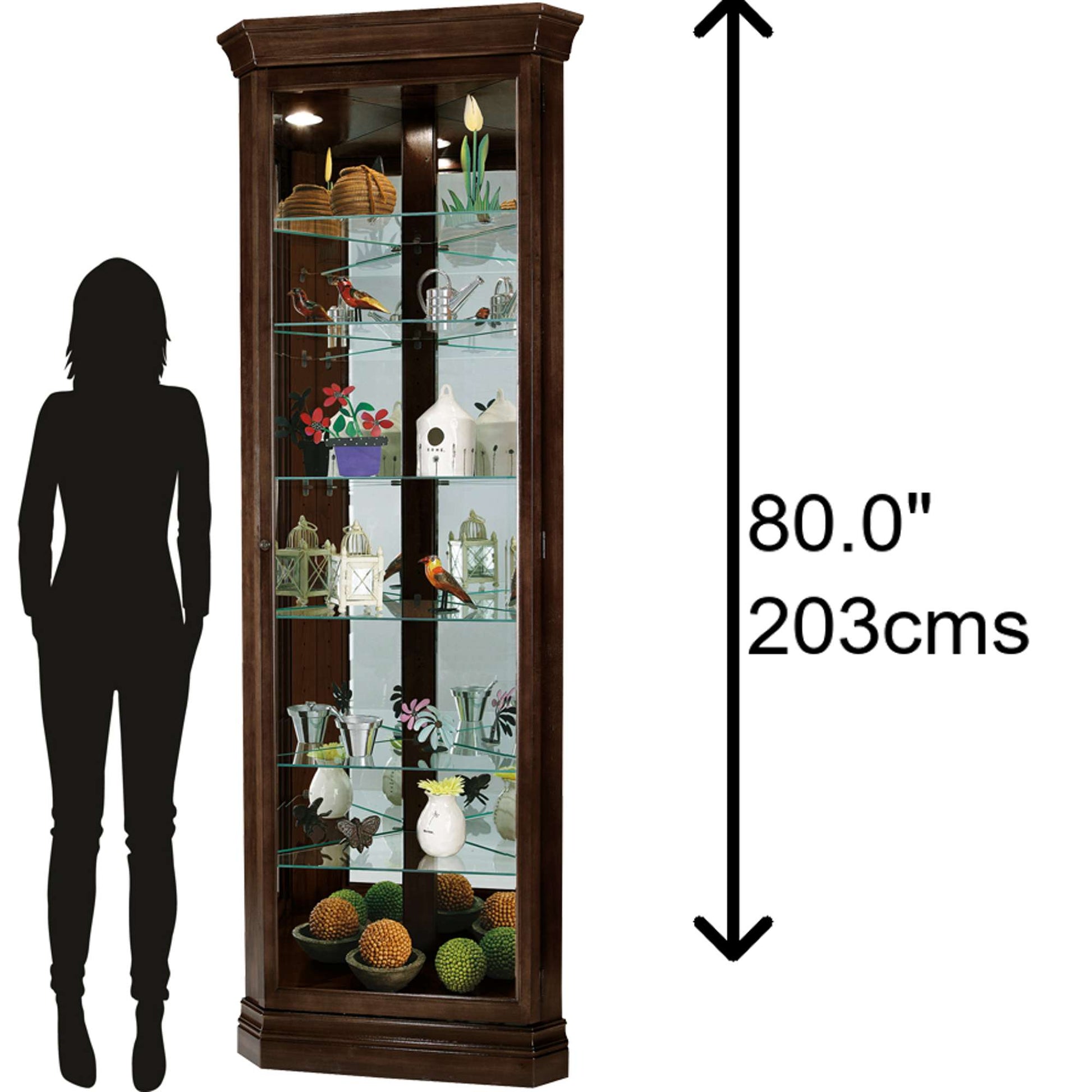 Cabinet de curiosités d'angle Dustin