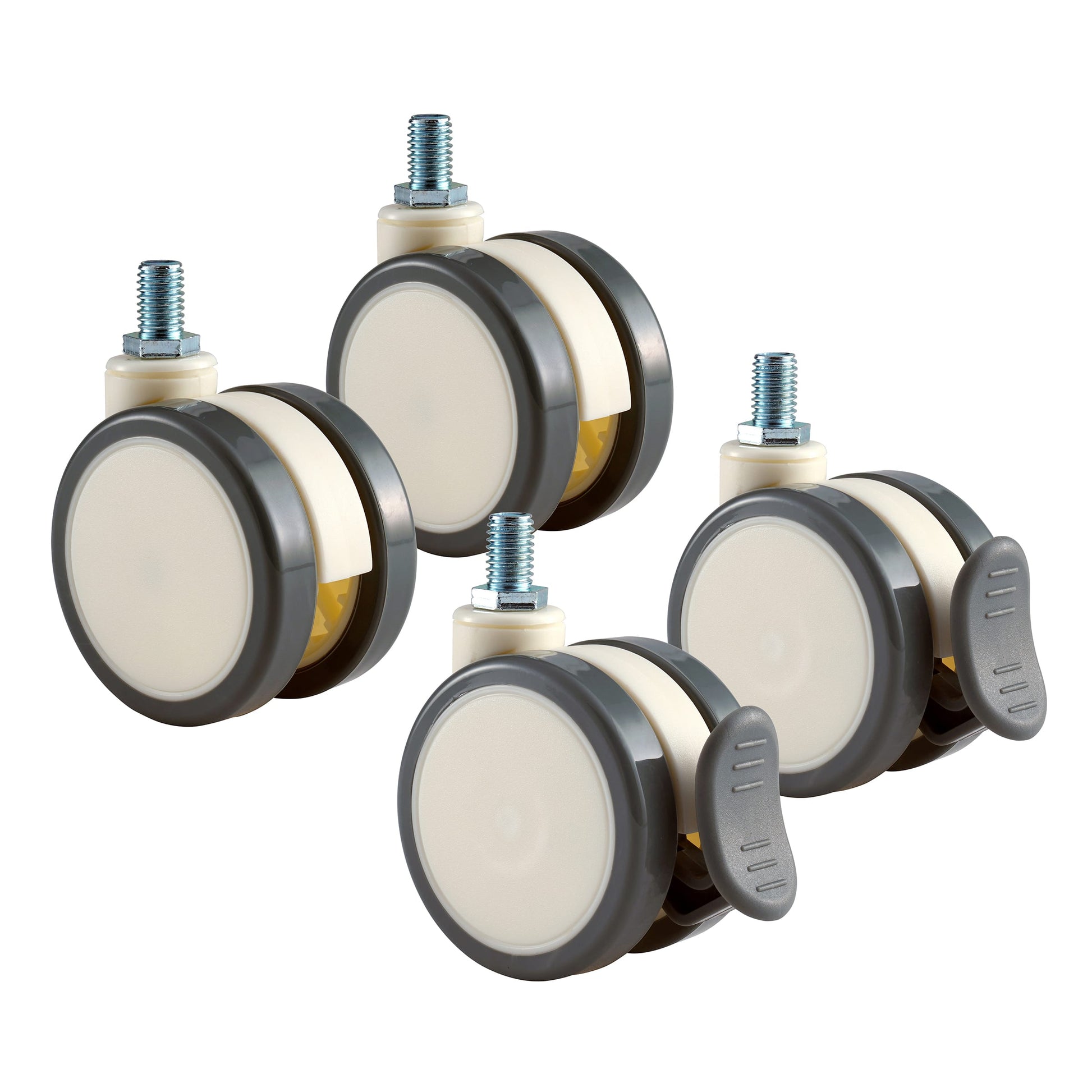 991007 White Mobile Casters