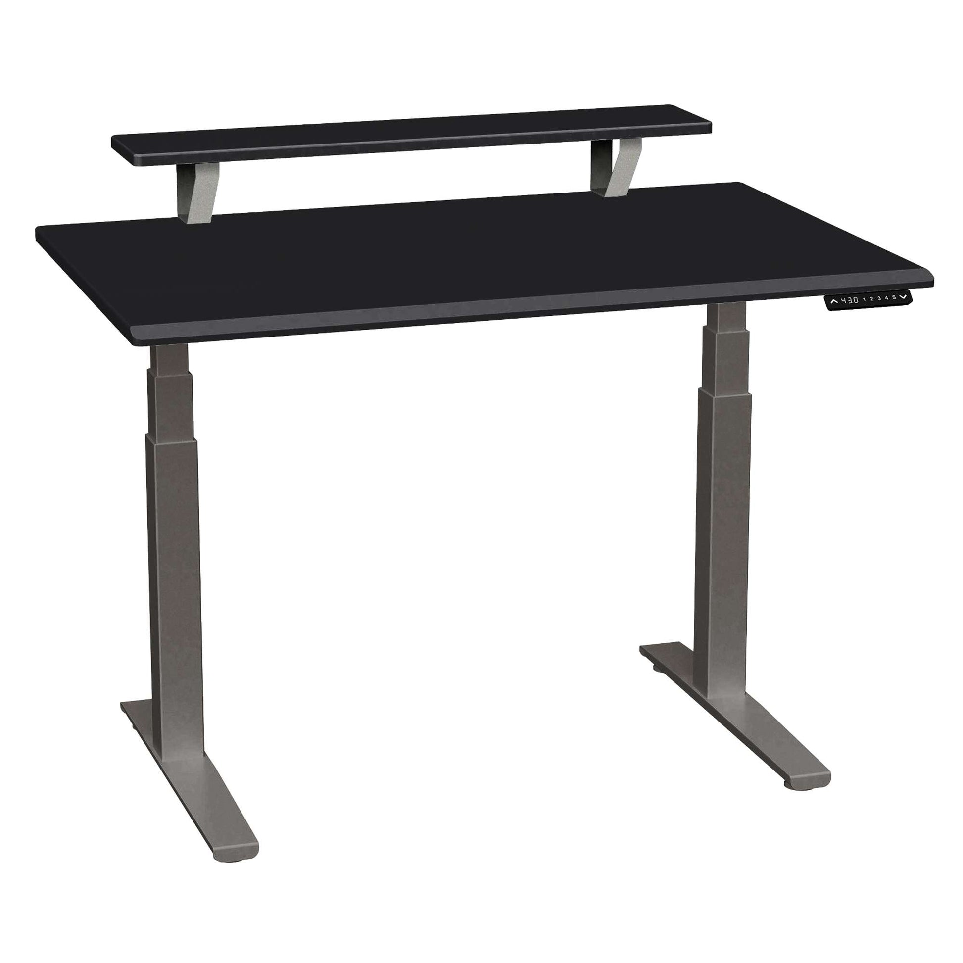 SmartMoves 48 in. Desk w/ Elevated Shelf and Adjustable Height Base