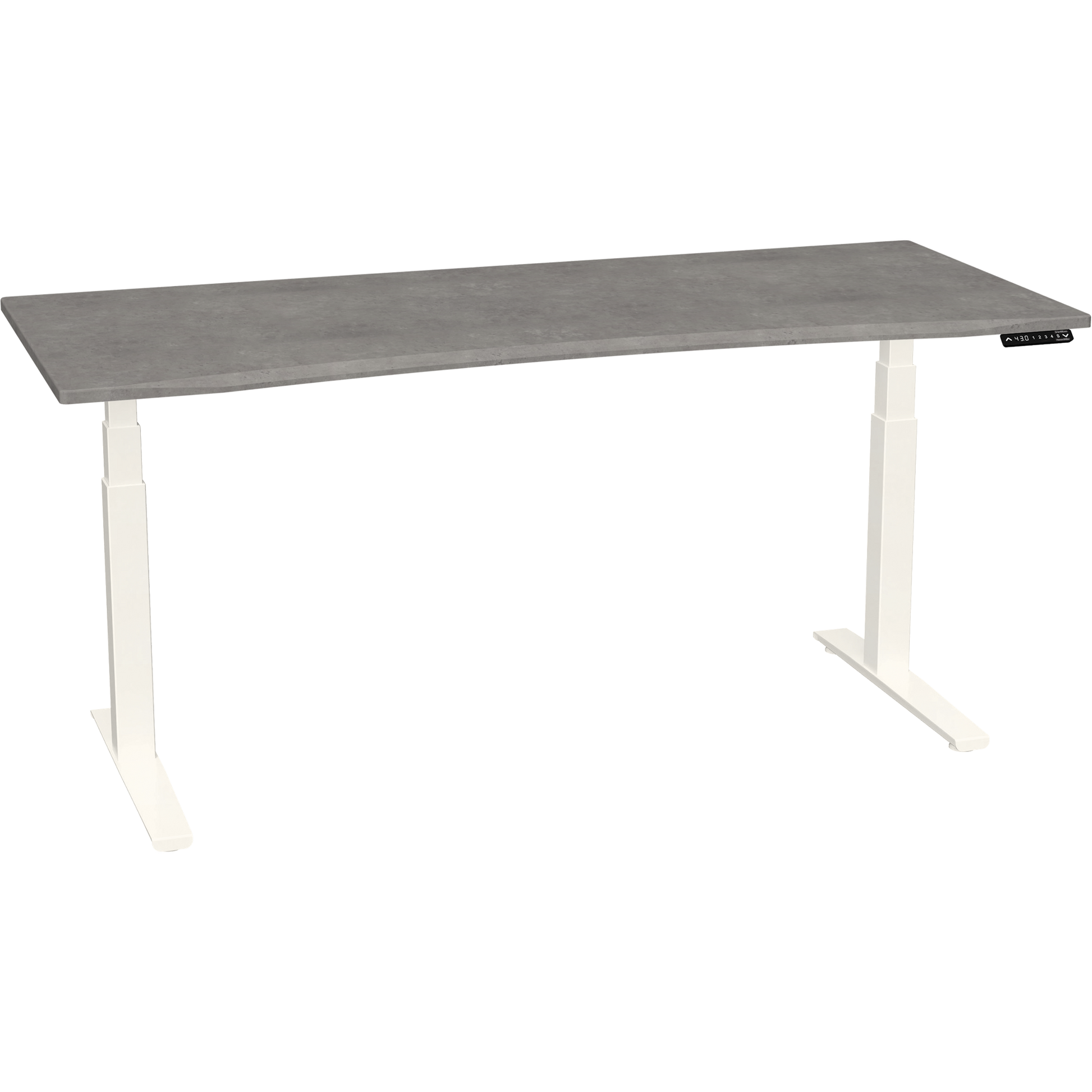 Bureau haut de gamme SmartMoves de 72 po et base réglable en hauteur
