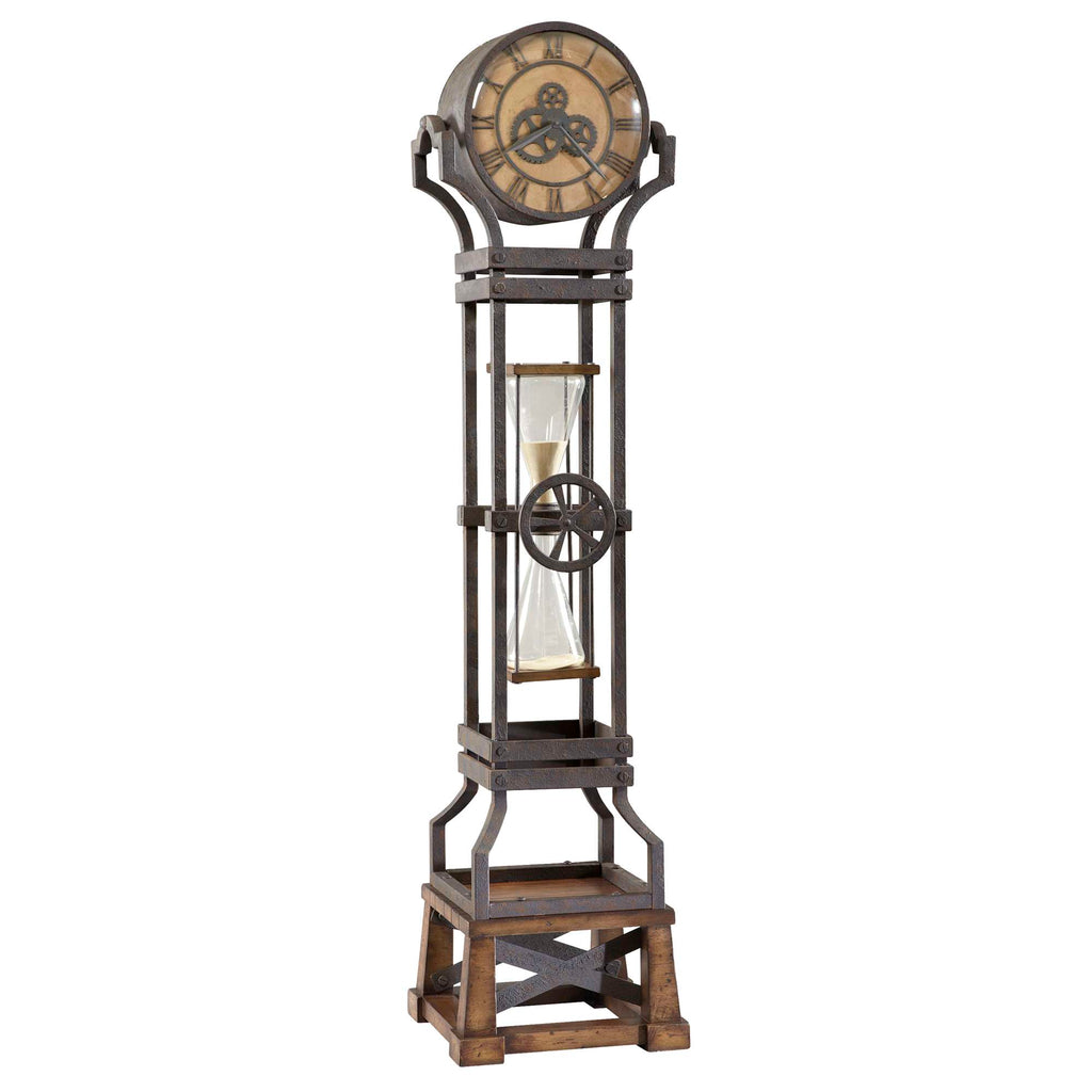 Hourglass Grandfather Clock