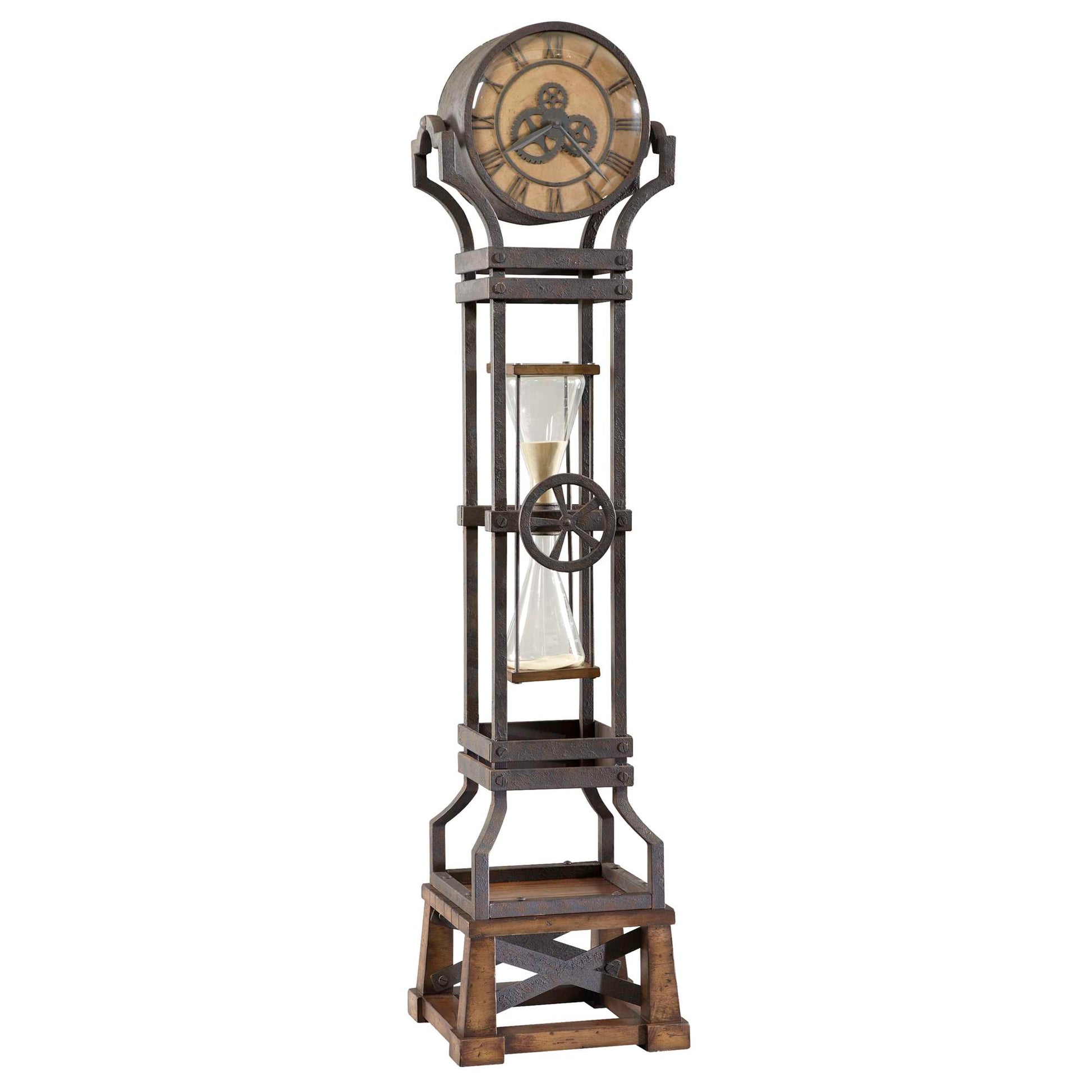 Horloge grand-père sablier