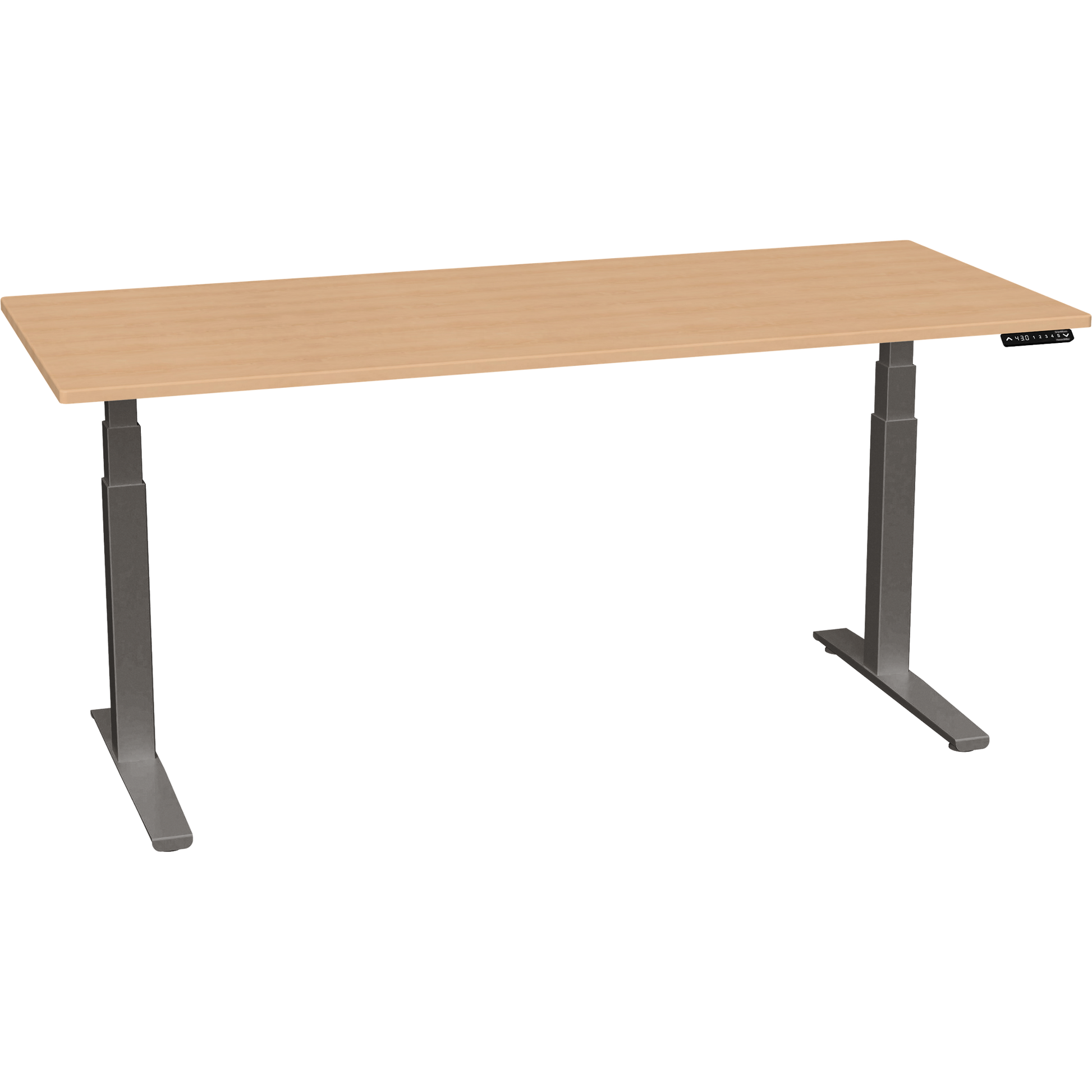 Bureau haut de gamme SmartMoves de 72 po et base réglable en hauteur