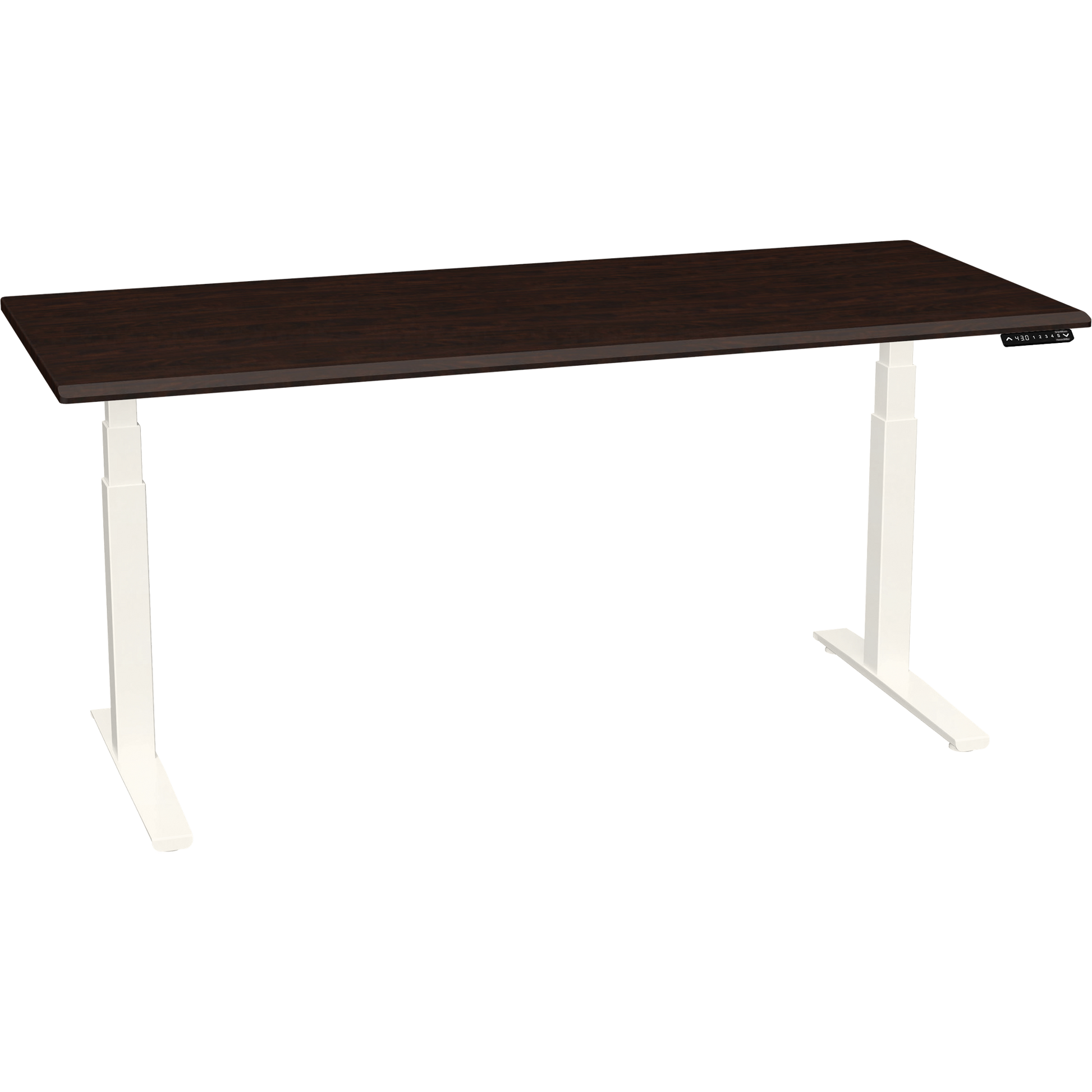 Bureau haut de gamme SmartMoves de 72 po et base réglable en hauteur