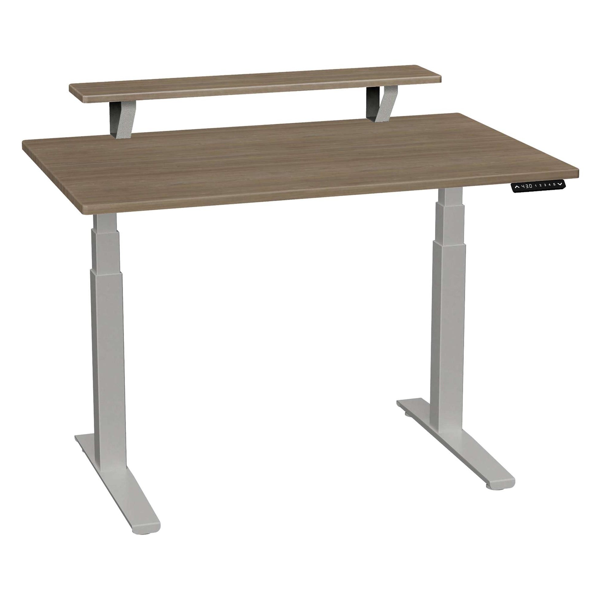 SmartMoves 48 in. Premium Desk w/ Elevated Shelf and Adjustable Height Base