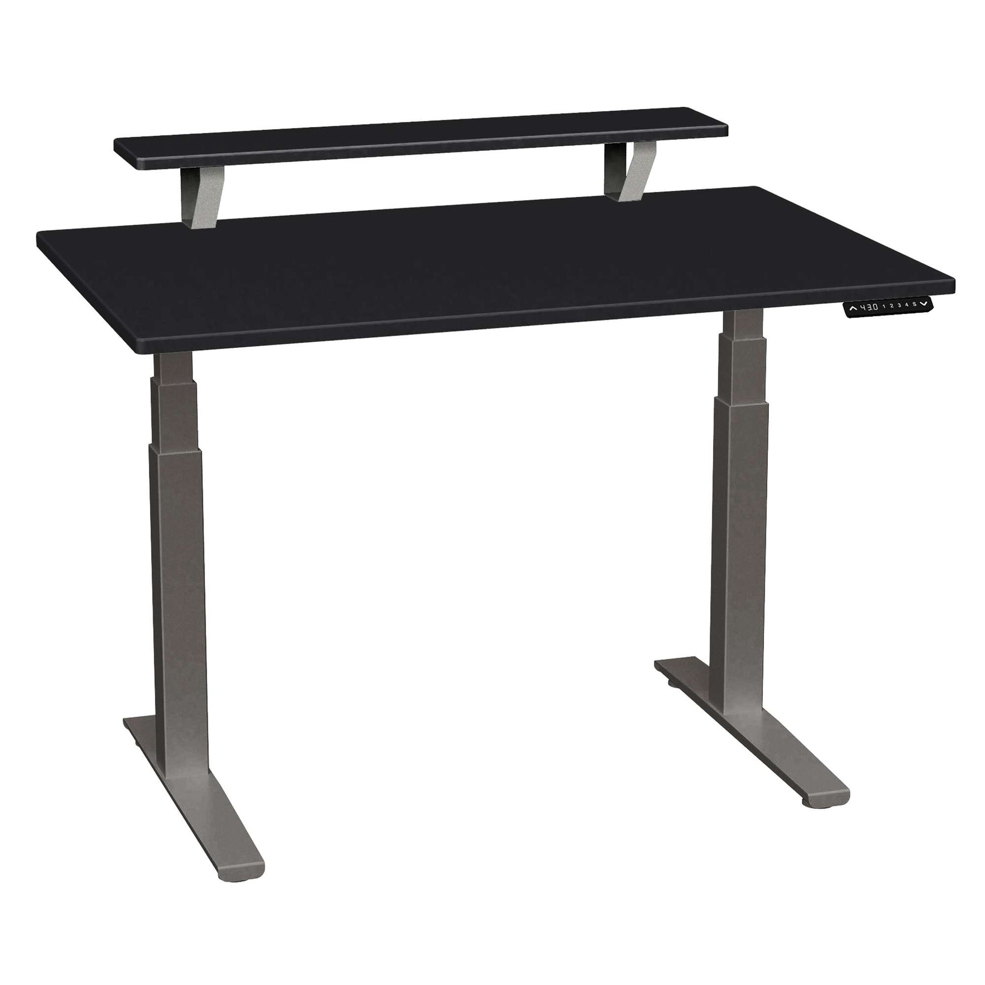 SmartMoves 48 in. Desk w/ Elevated Shelf and Adjustable Height Base