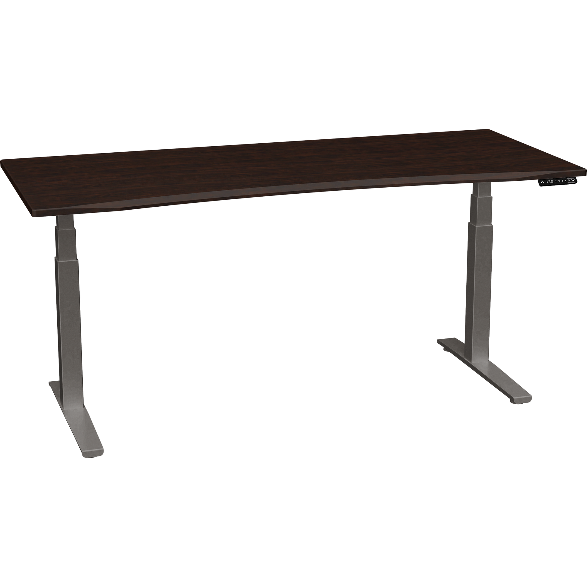 Bureau haut de gamme SmartMoves de 72 po et base réglable en hauteur
