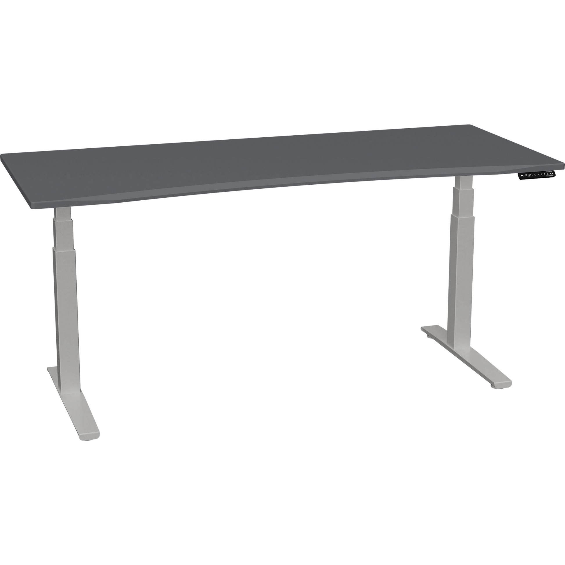 Bureau haut de gamme SmartMoves de 72 po et base réglable en hauteur