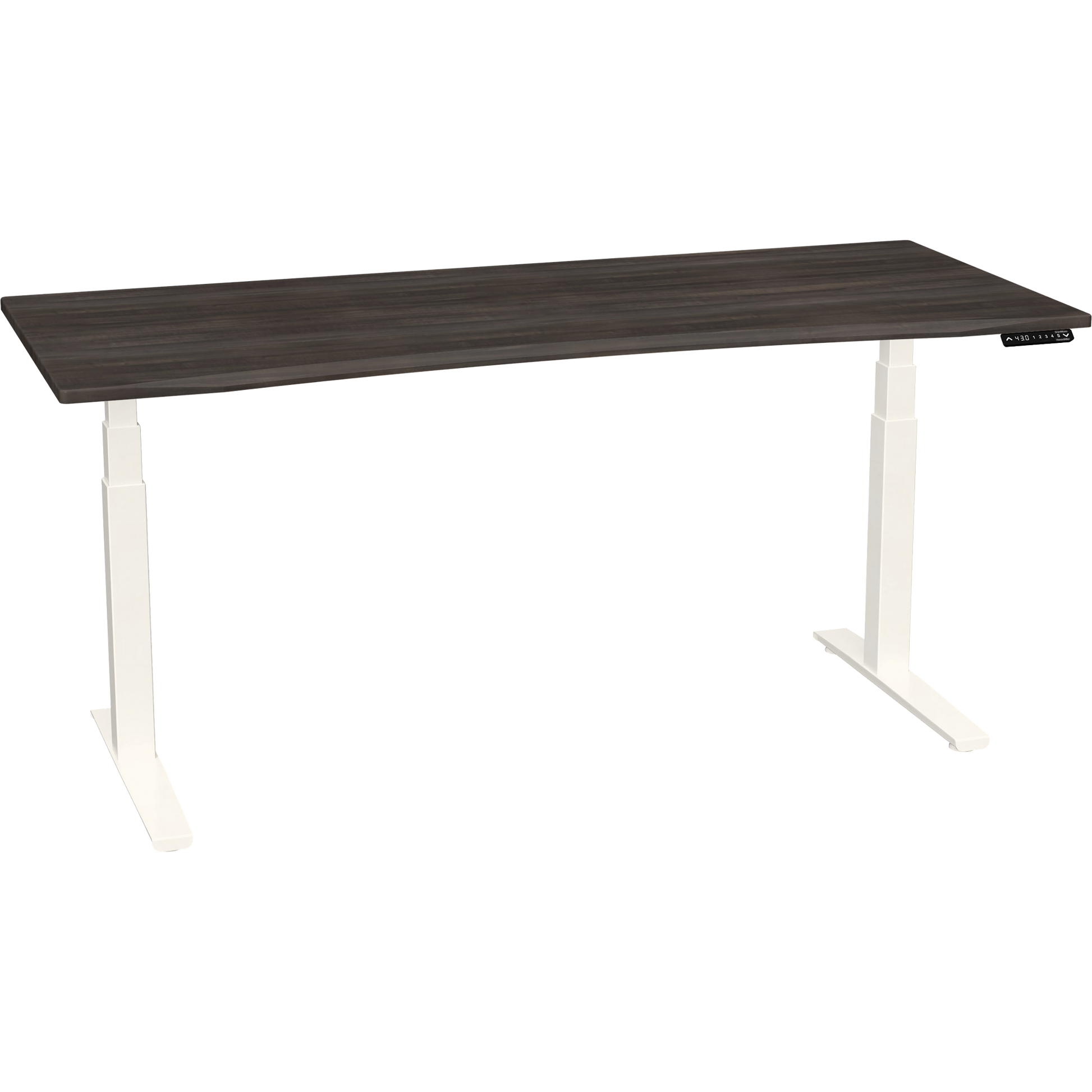 Bureau haut de gamme SmartMoves de 72 po et base réglable en hauteur