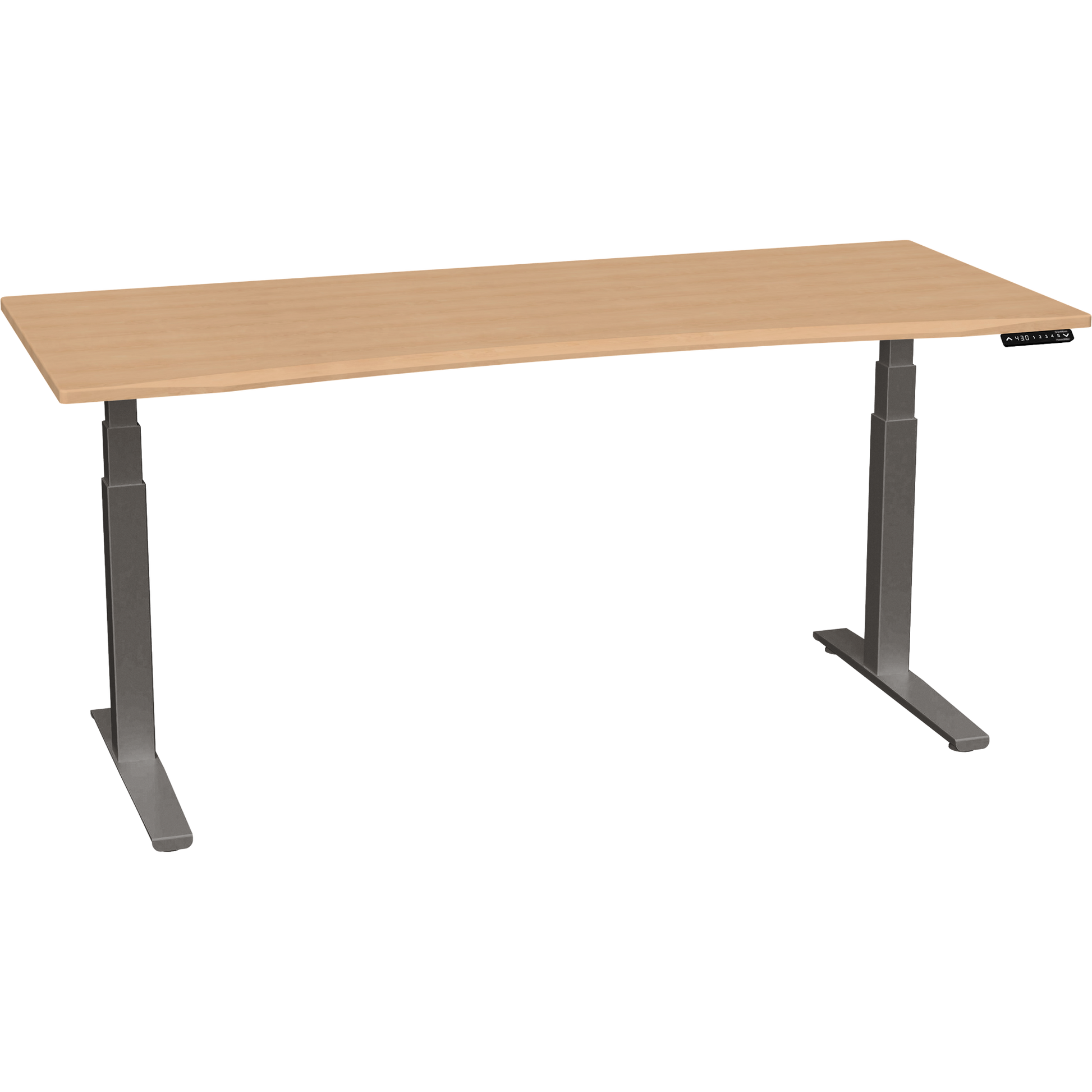Bureau haut de gamme SmartMoves de 72 po et base réglable en hauteur
