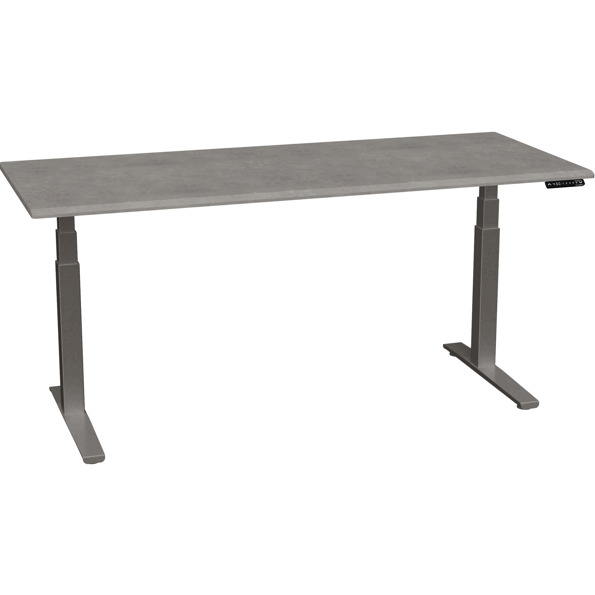 Bureau haut de gamme SmartMoves de 72 po et base réglable en hauteur