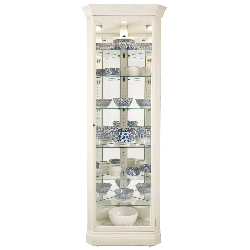 Delia II Corner Curio Cabinet