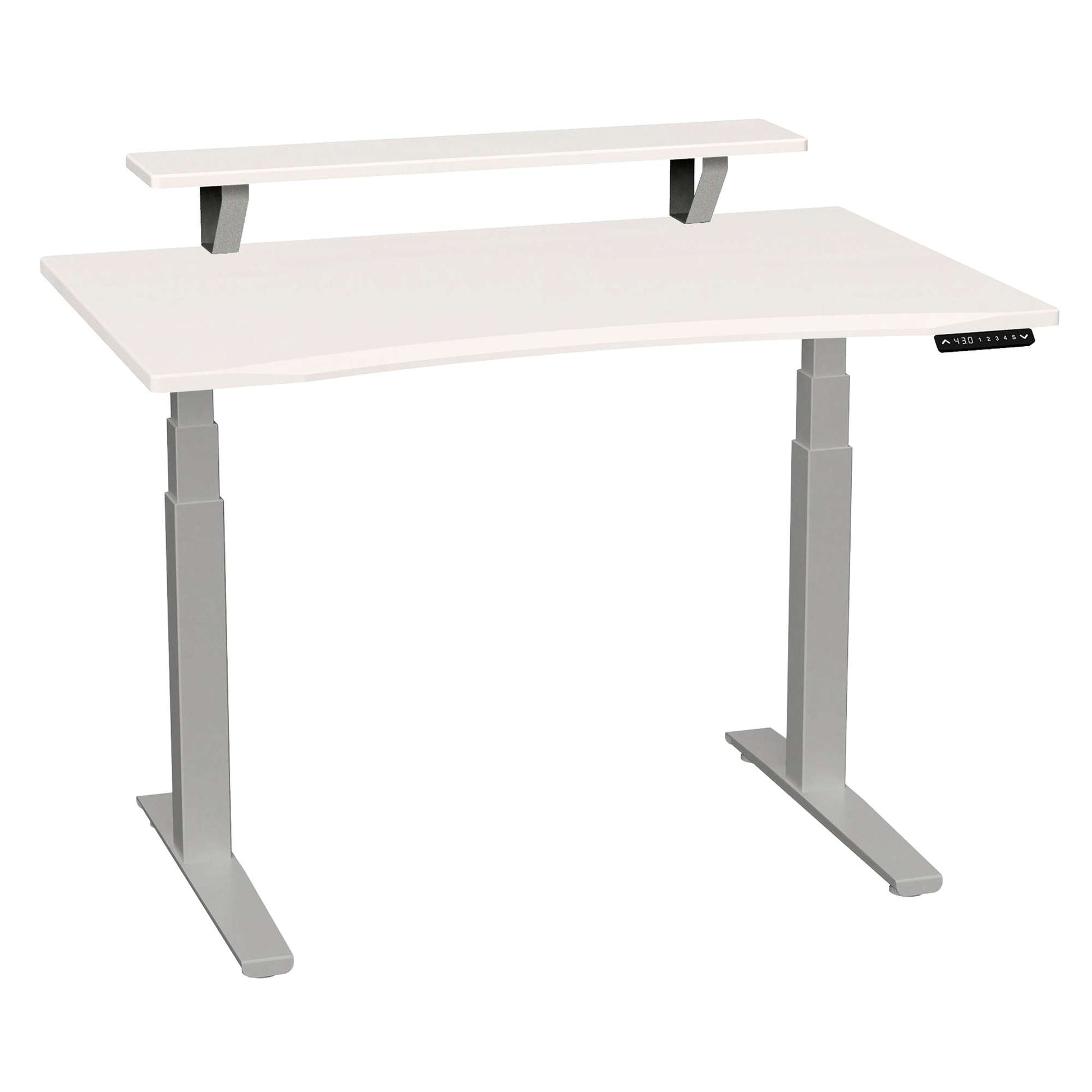 SmartMoves 48 in. Desk w/ Elevated Shelf and Adjustable Height Base