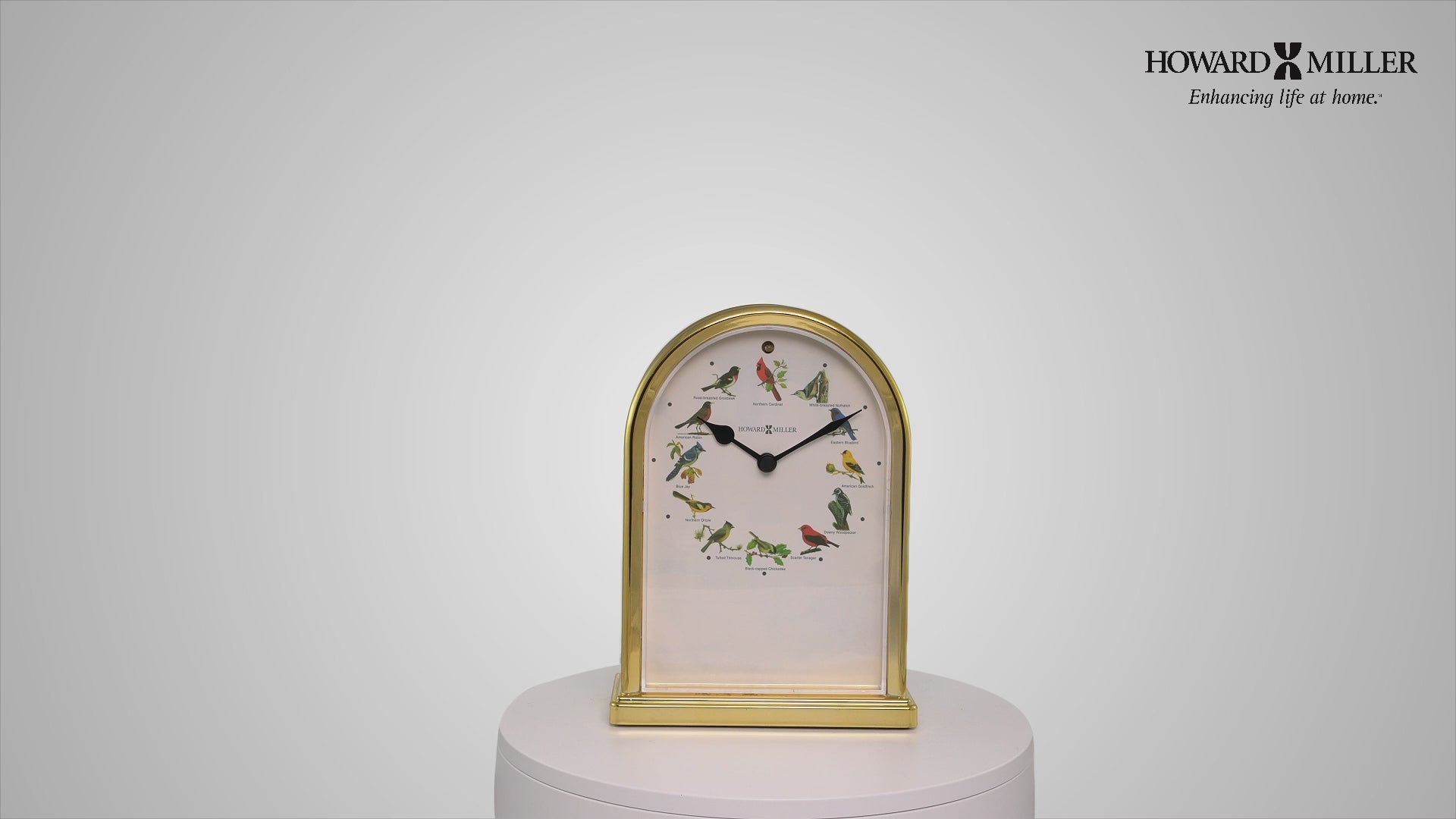 Horloge de table Oiseaux chanteurs d'Amérique du Nord III