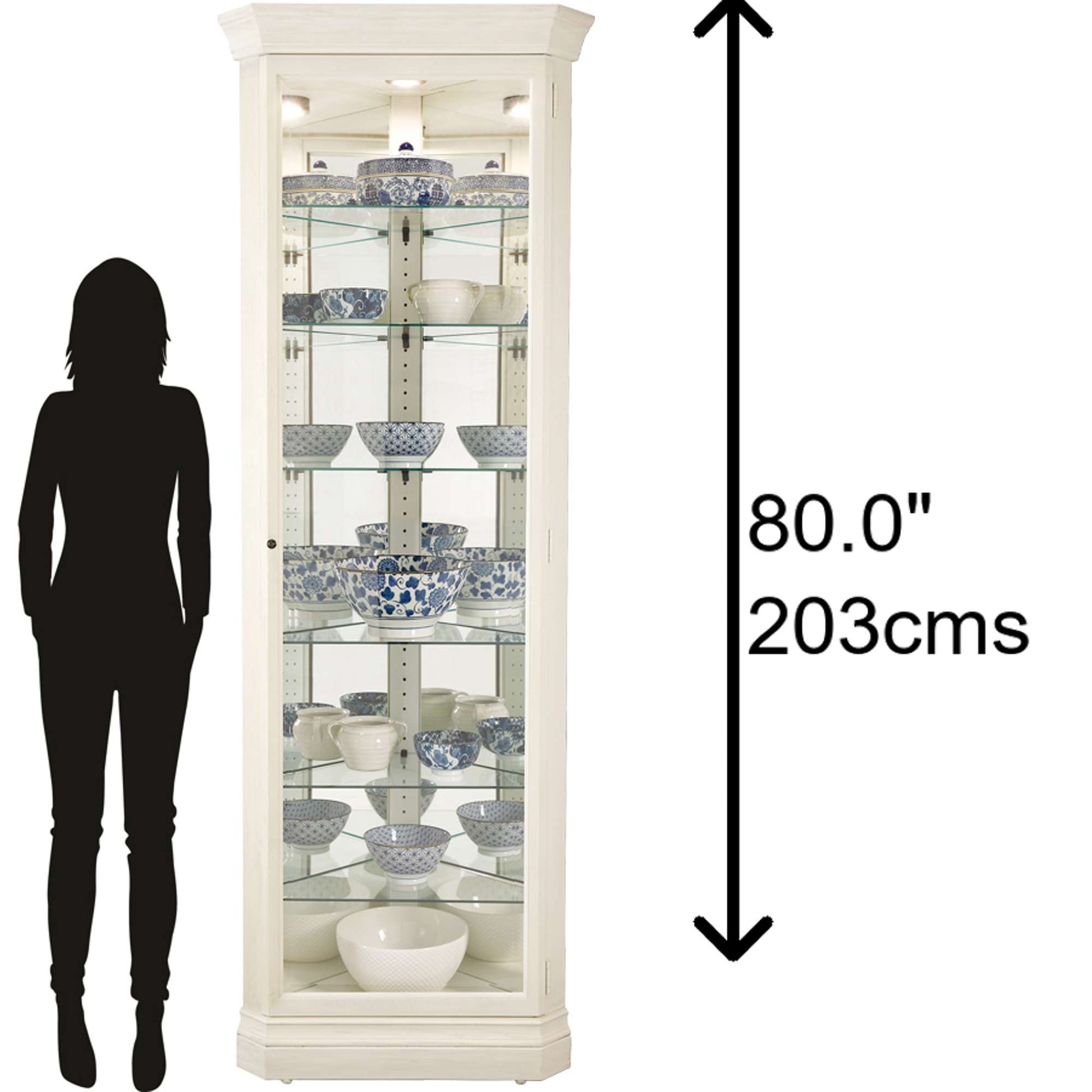 Armoire à curiosités d'angle Delia II