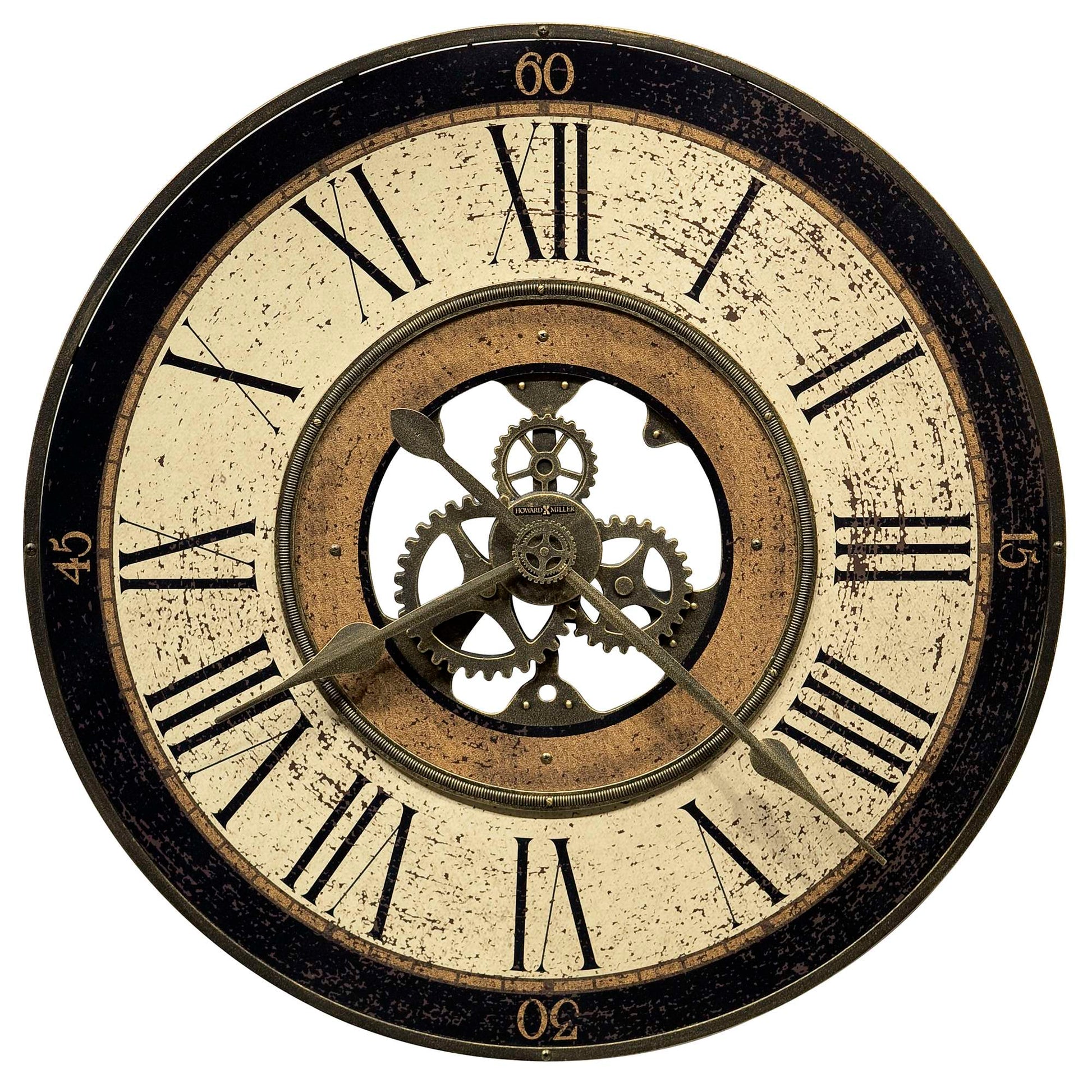 Horloge murale en laiton