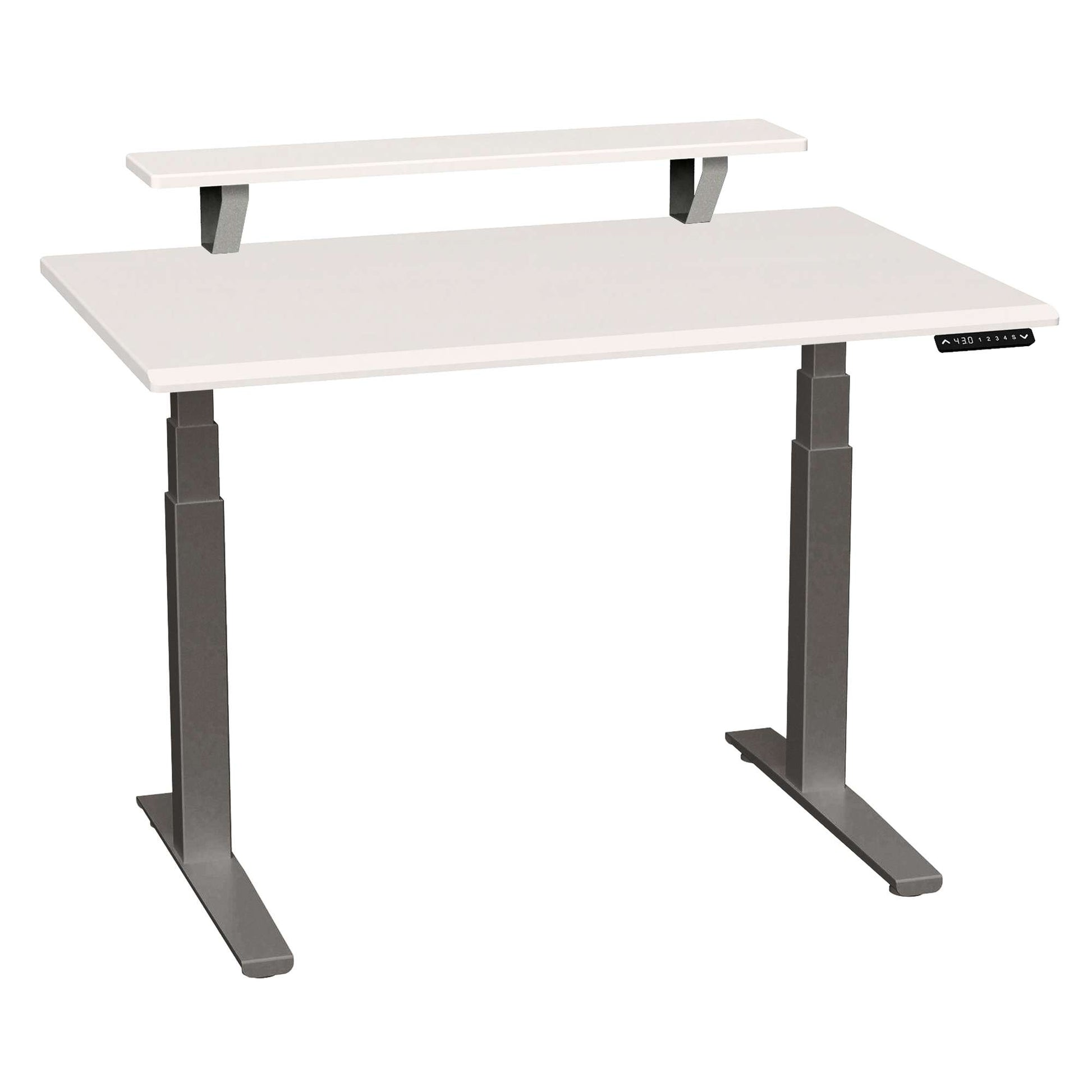 SmartMoves 48 in. Desk w/ Elevated Shelf and Adjustable Height Base