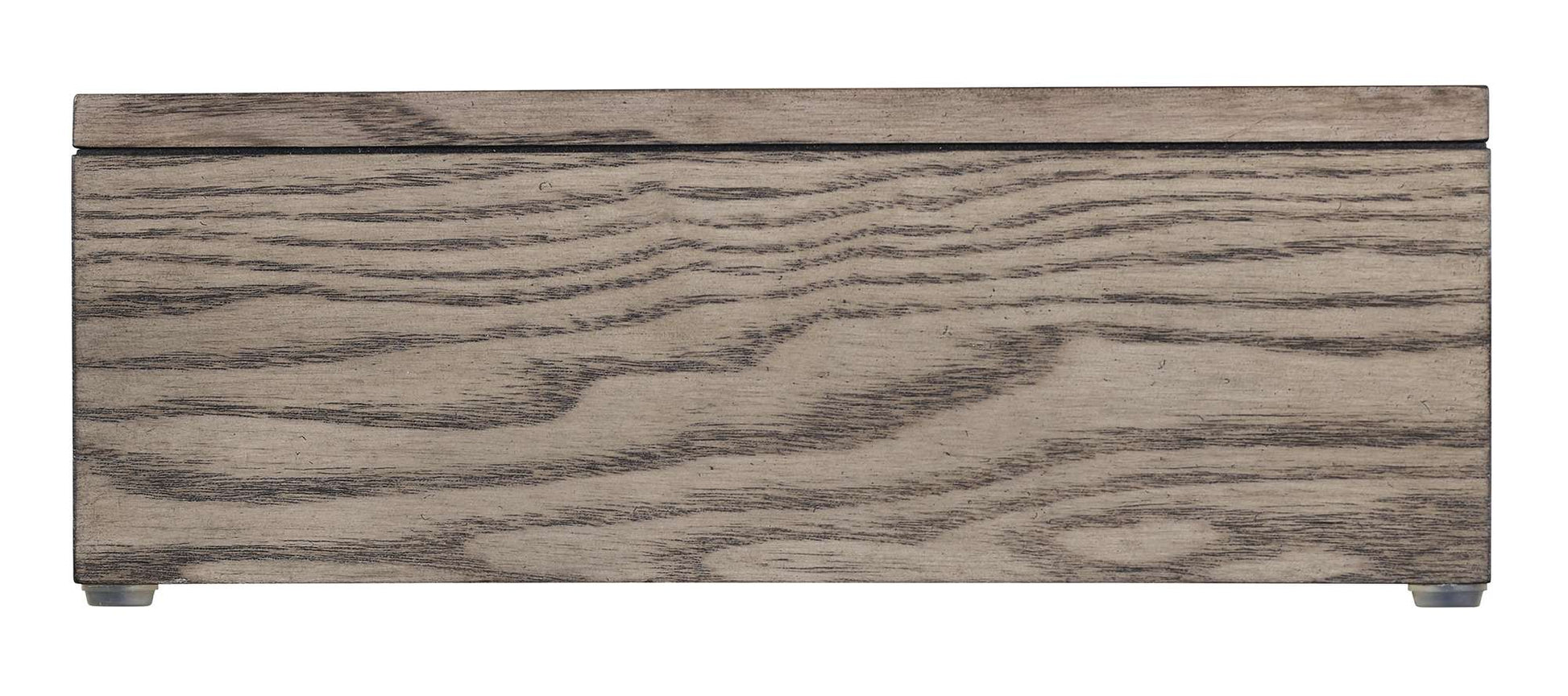 Wooden storage box with a natural finish