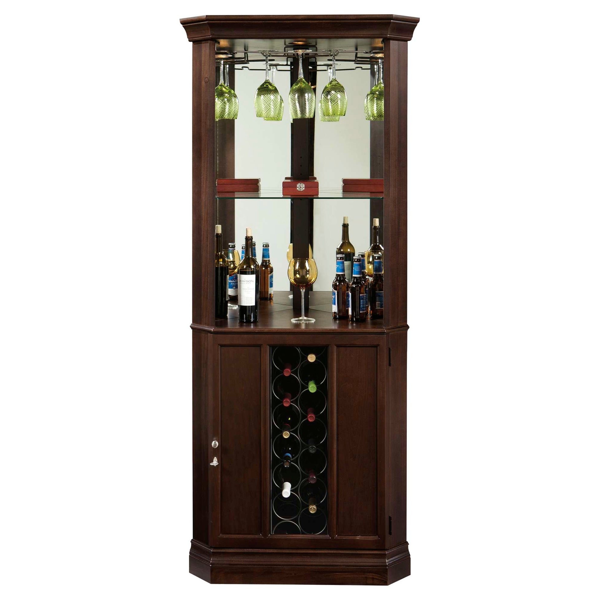 Piedmont III Corner Wine Cabinet