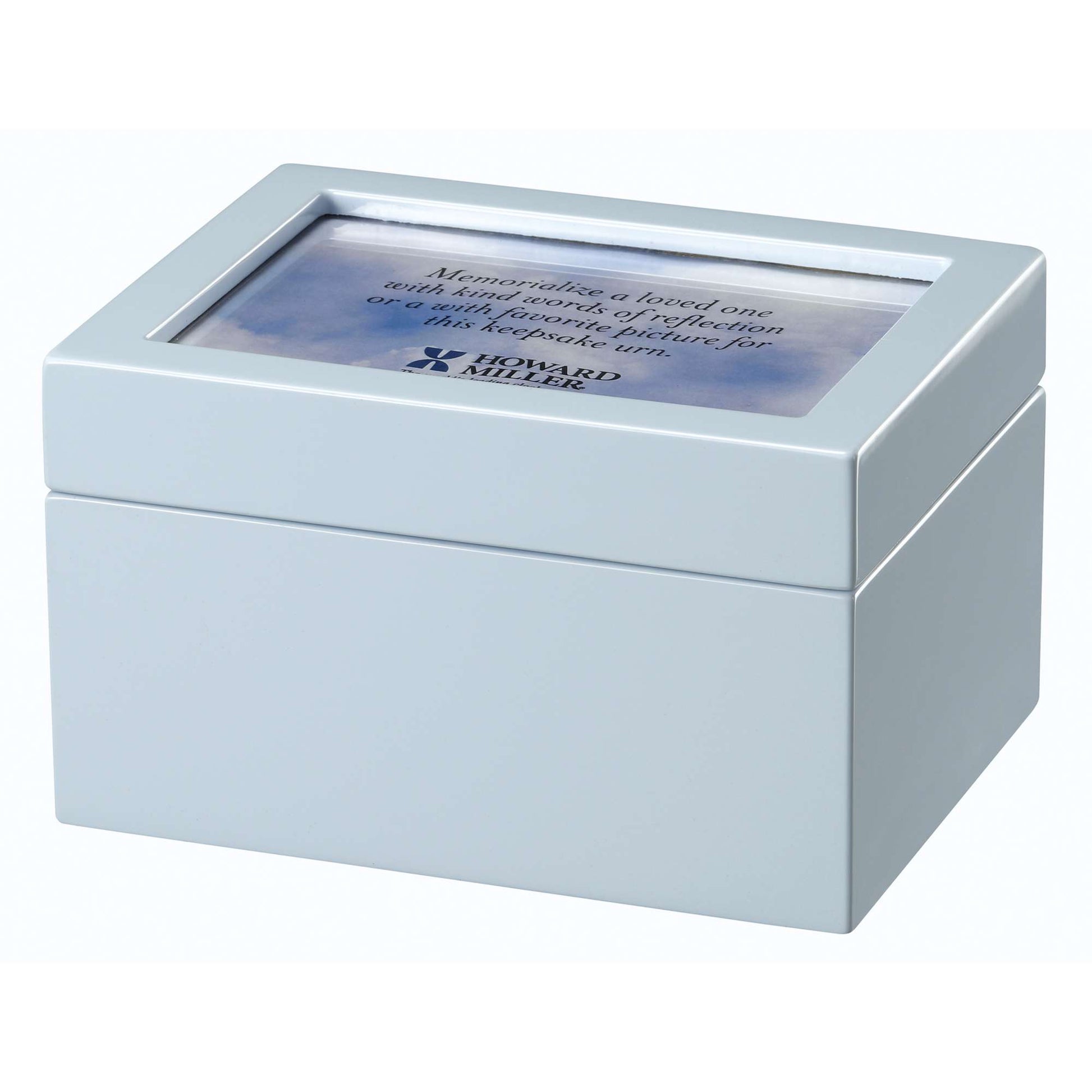 Precious Blue Portrait Urn Chest
