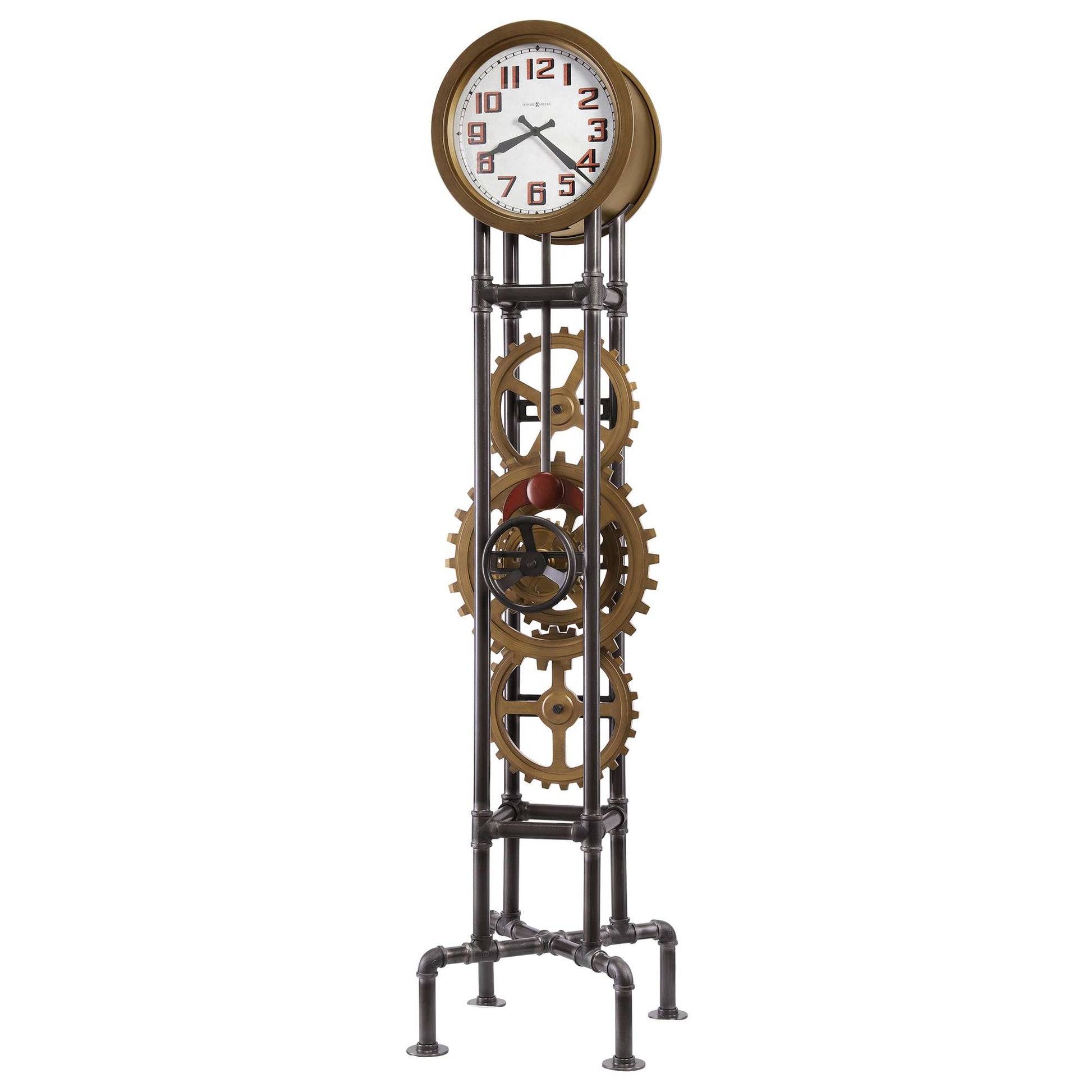 Horloge grand-père à roue dentée