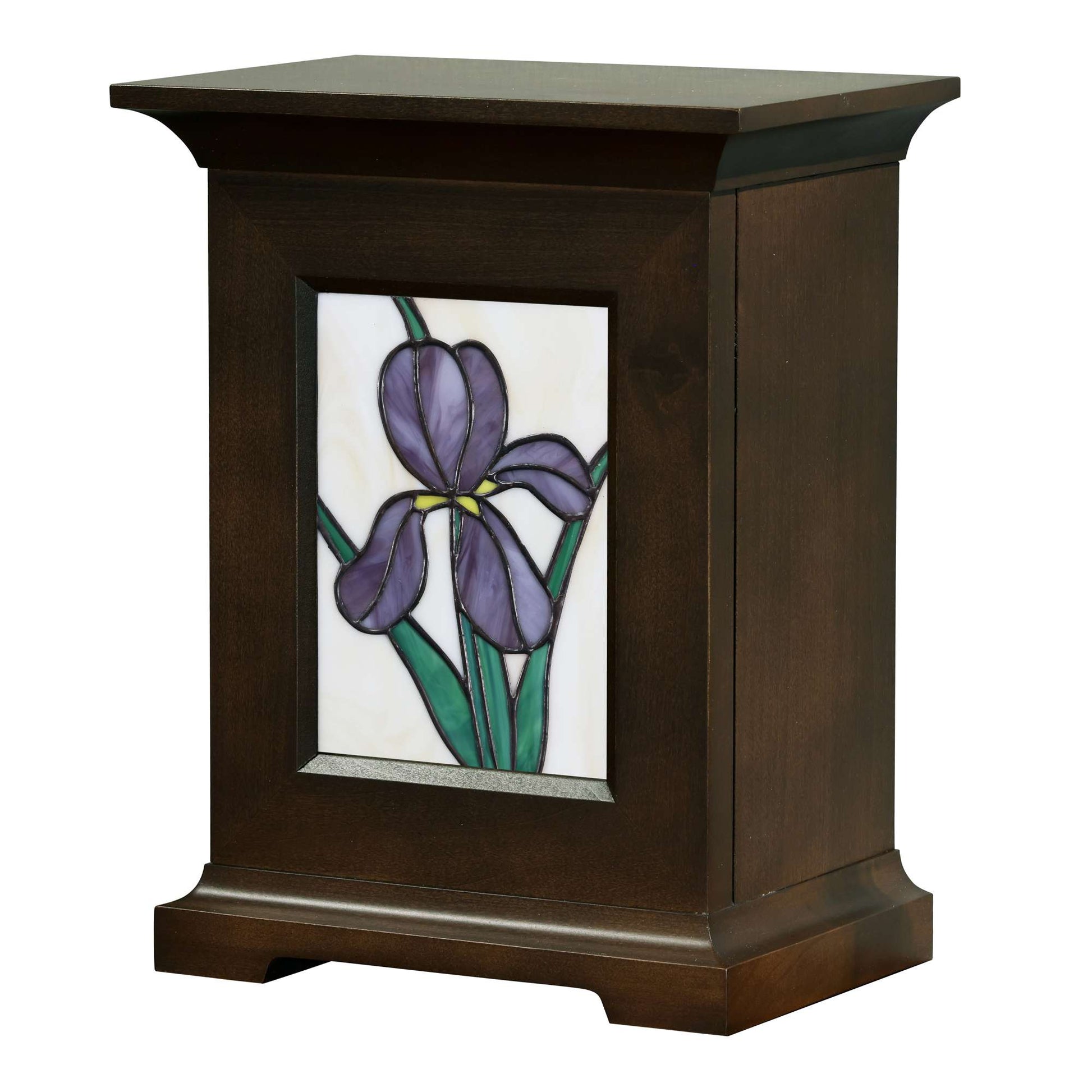 Urne Transitions avec insert en vitrail Iris violet