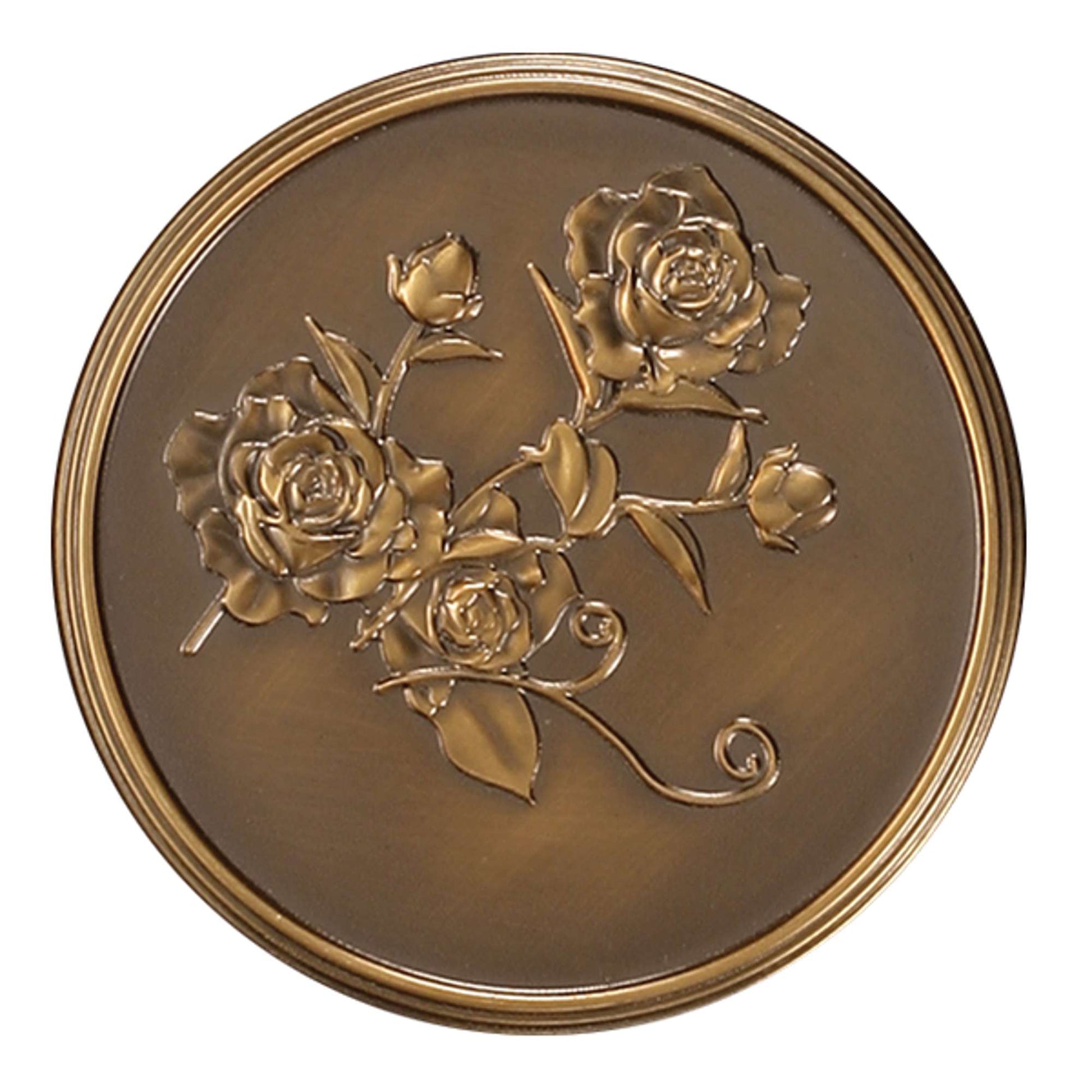 Médaillon commémoratif des roses