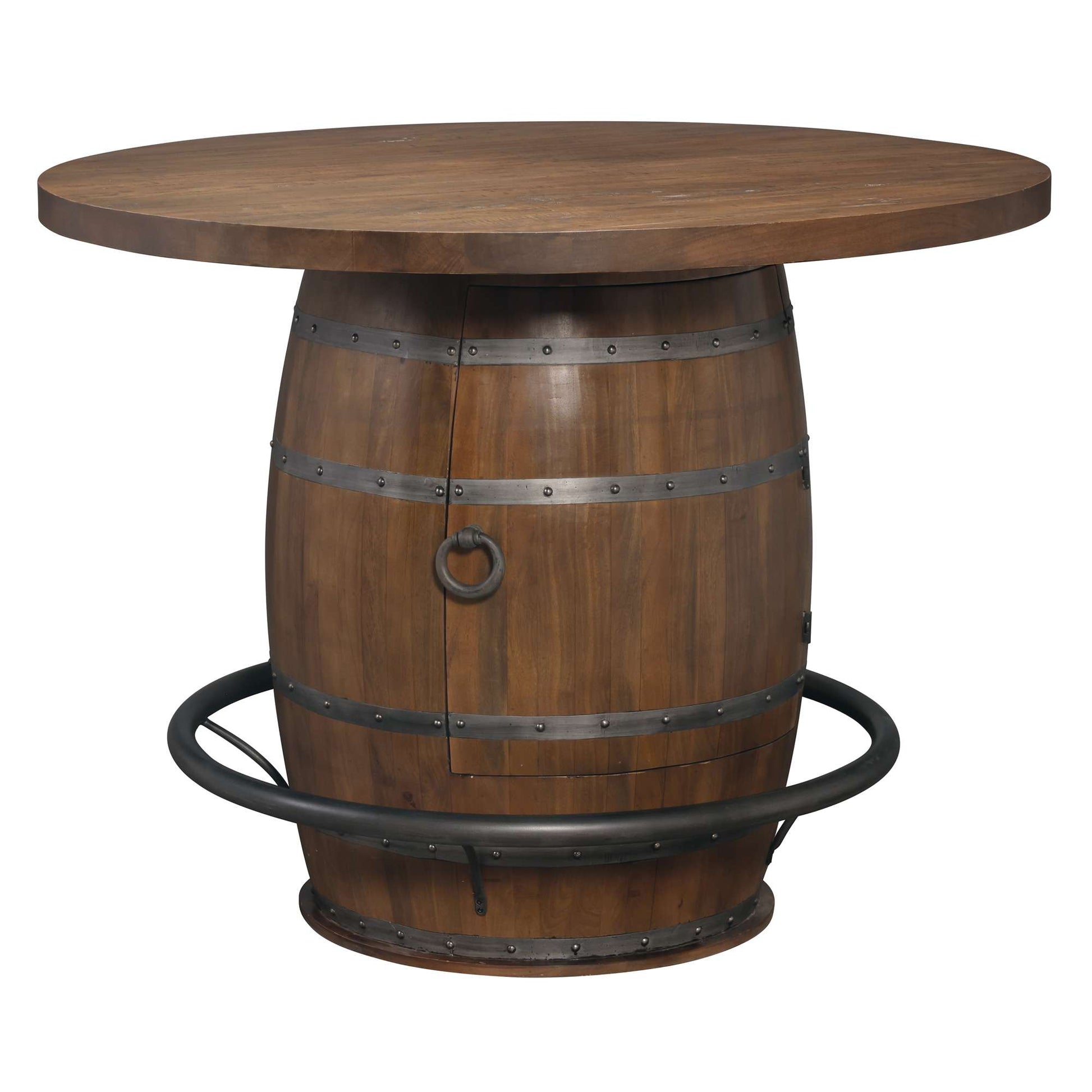 Table de pub en tonneau de whisky