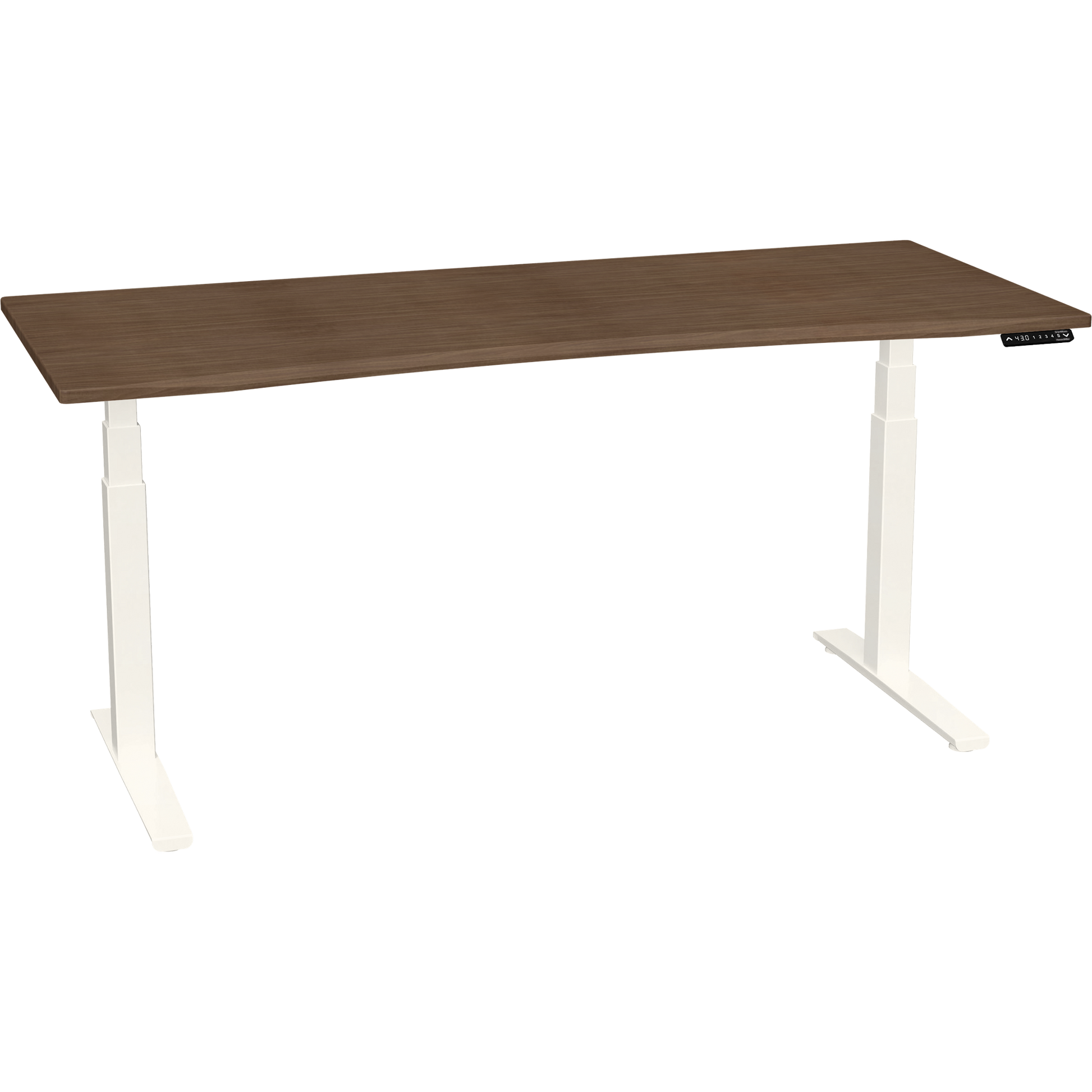 Bureau haut de gamme SmartMoves de 72 po et base réglable en hauteur