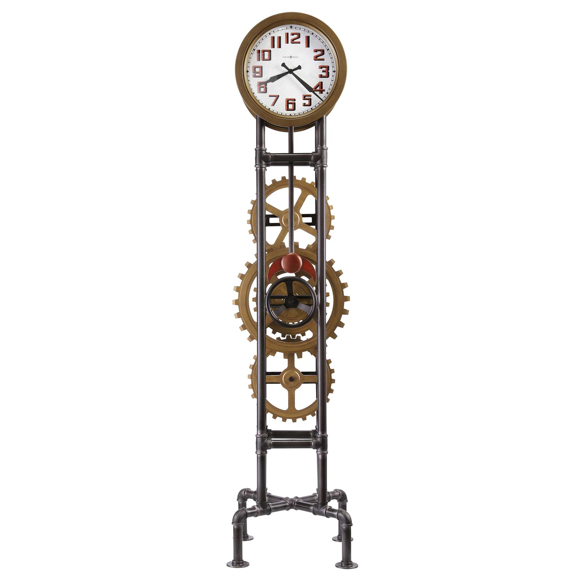 Horloge grand-père à roue dentée