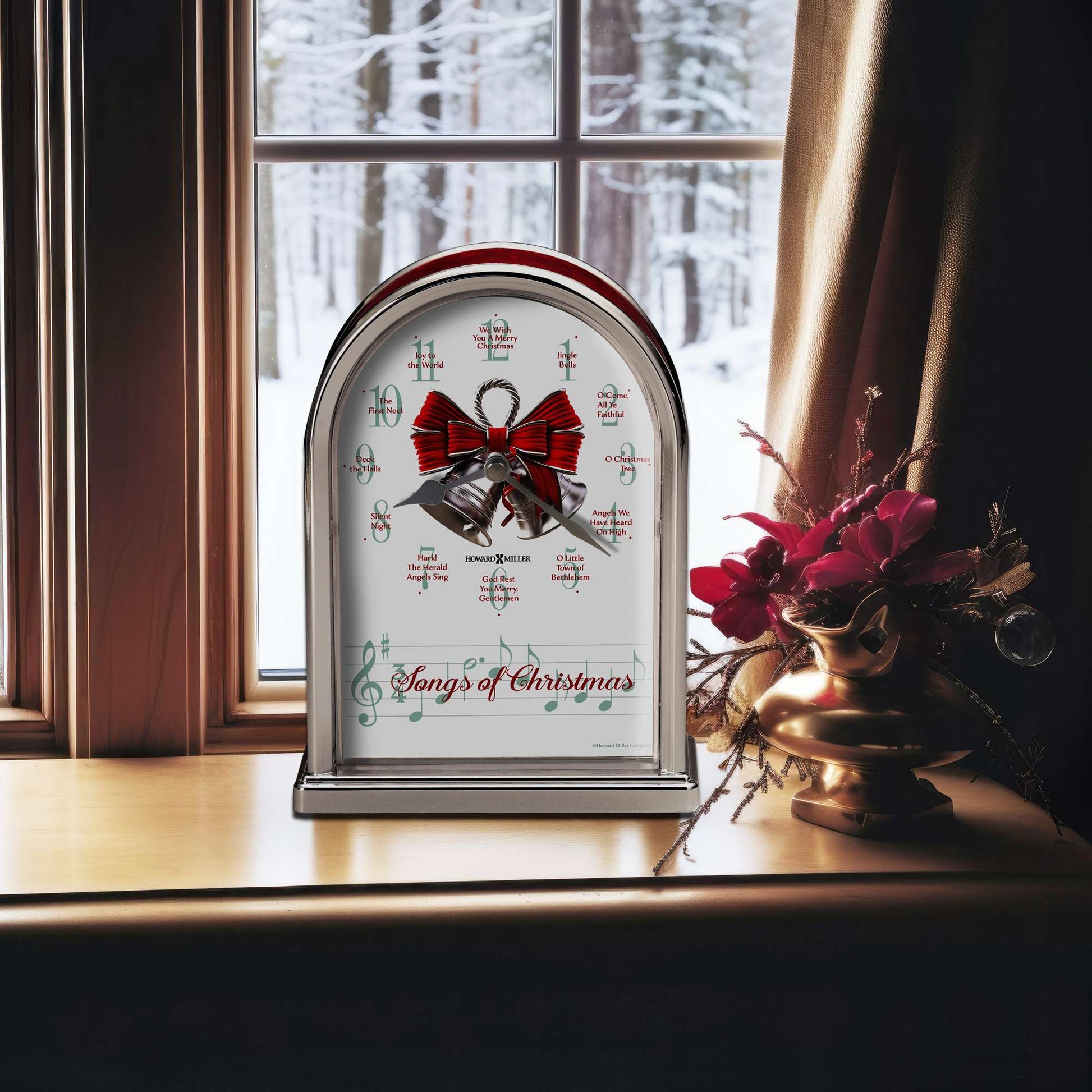 Horloge de table Chants de Noël