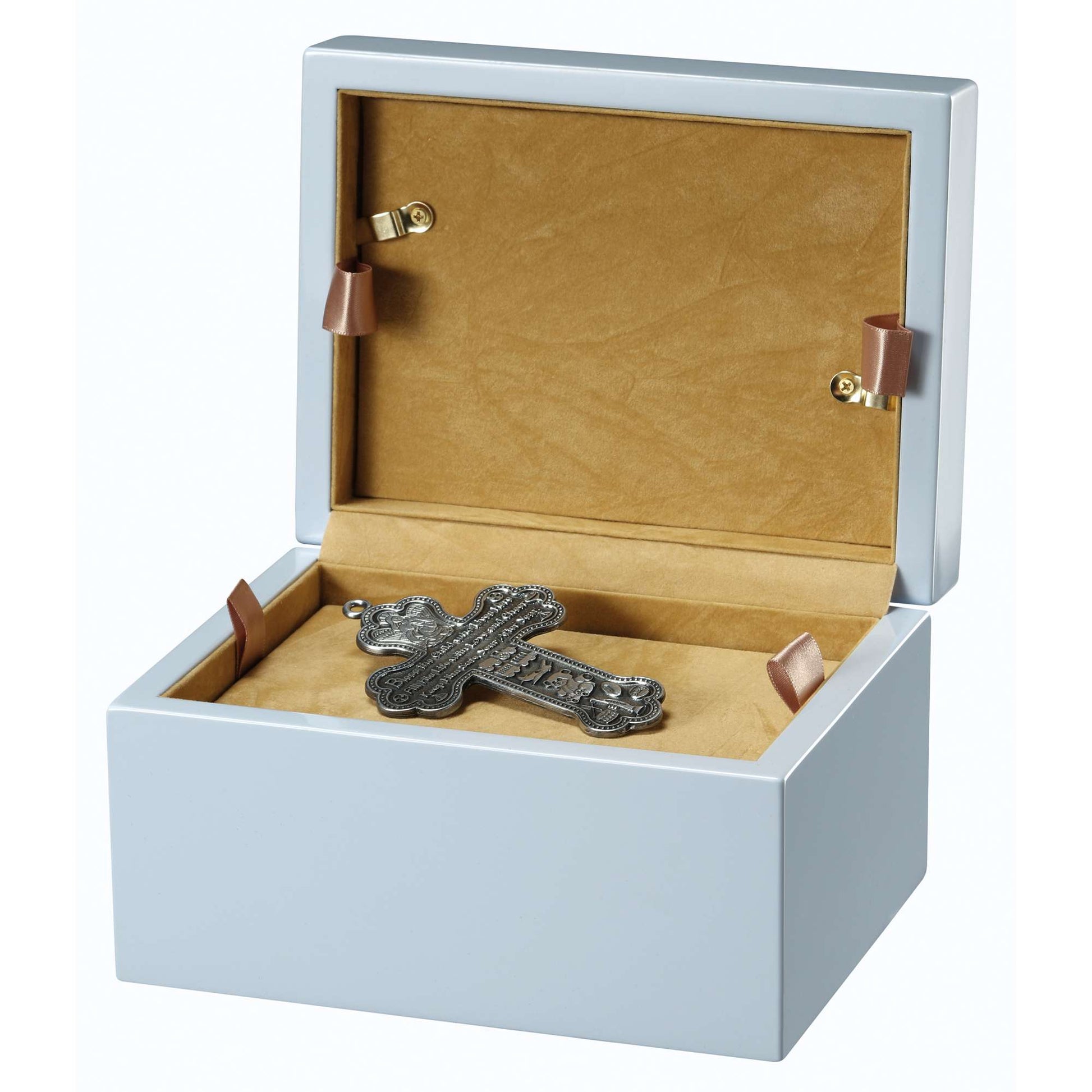Precious Blue Portrait Urn Chest