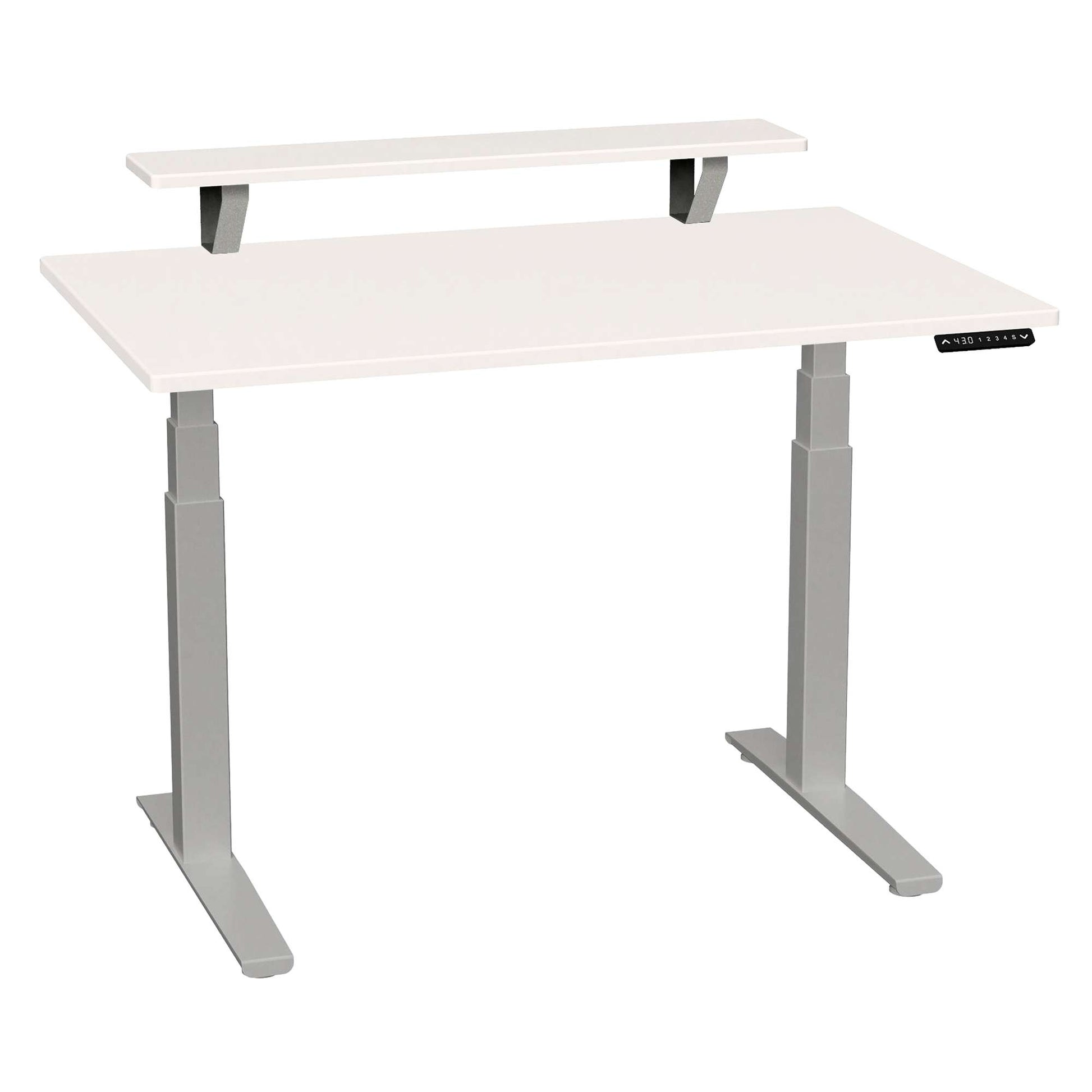 SmartMoves 48 in. Desk w/ Elevated Shelf and Adjustable Height Base